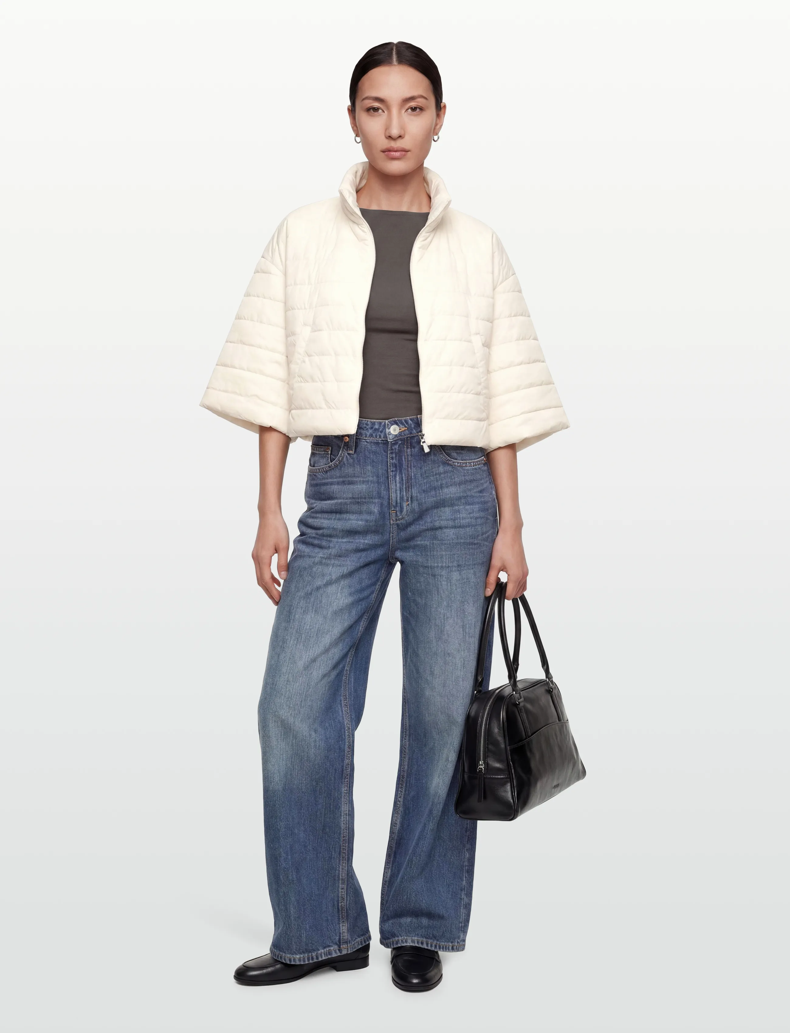United Colors of Benetton Jacket, S, Cream, Jakker > Vatteret Jakke, Dame