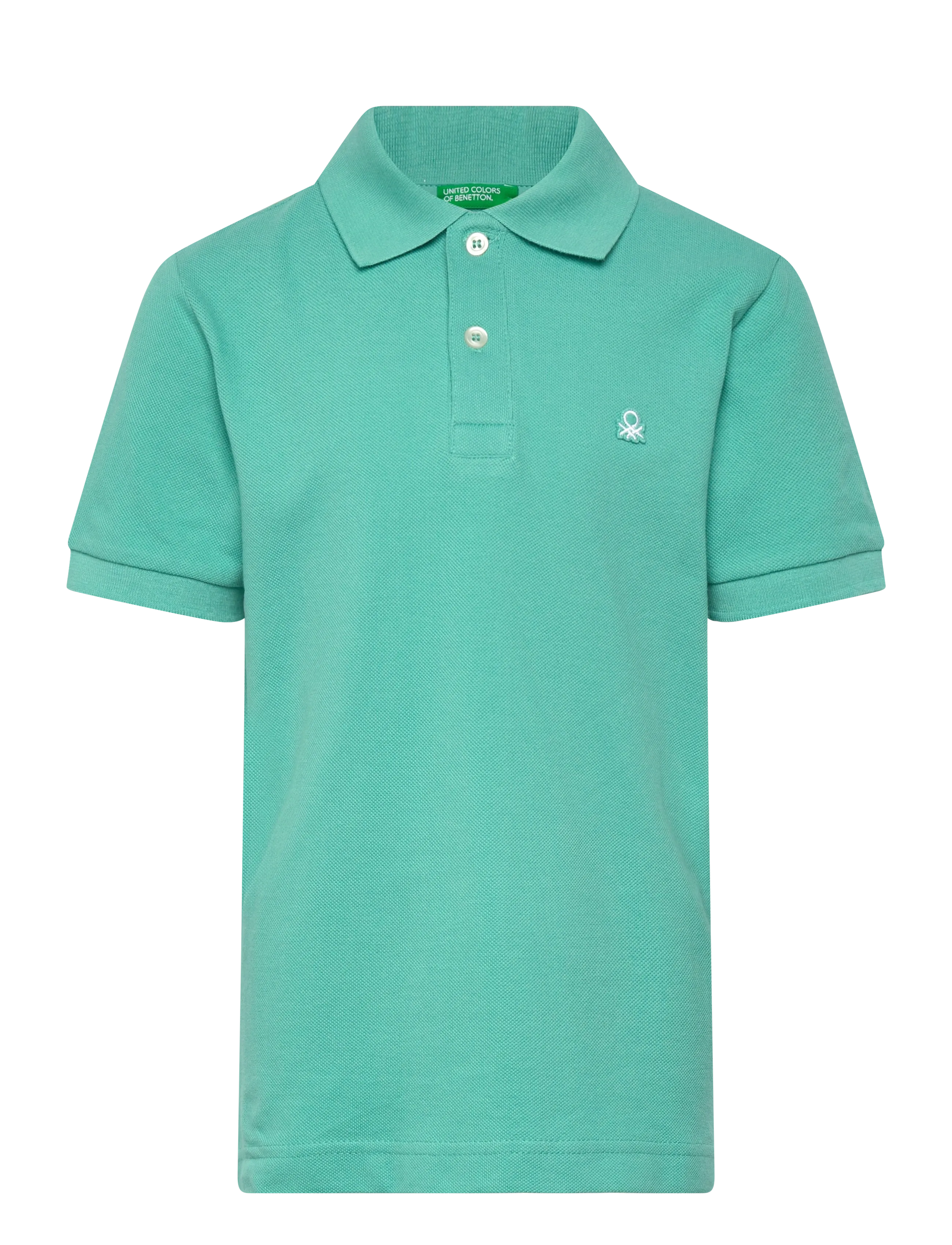 UNITED COLORS OF BENETTON H/S Polo Shirt Grün - 122 - Kinder