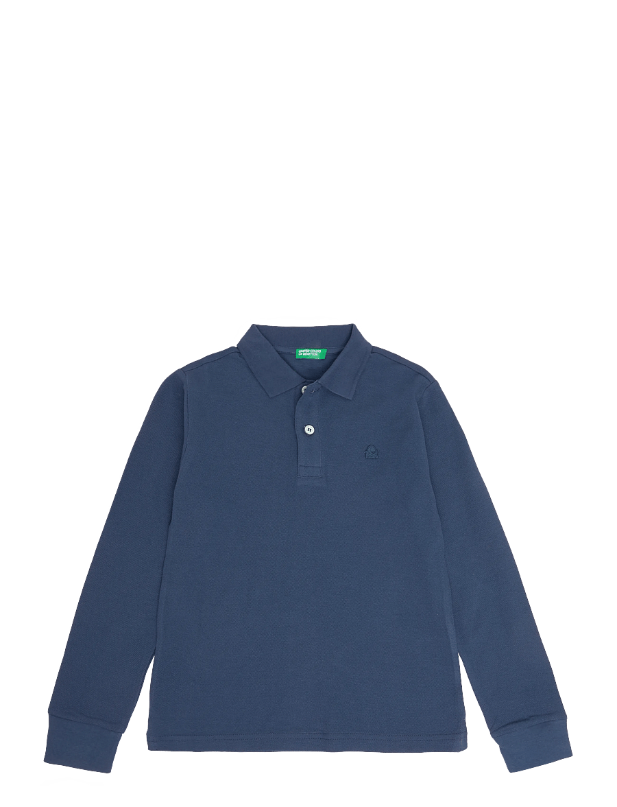 United Colors of Benetton - L/S POLO SHIRT - langärmelig poloshirt - blue - 0
