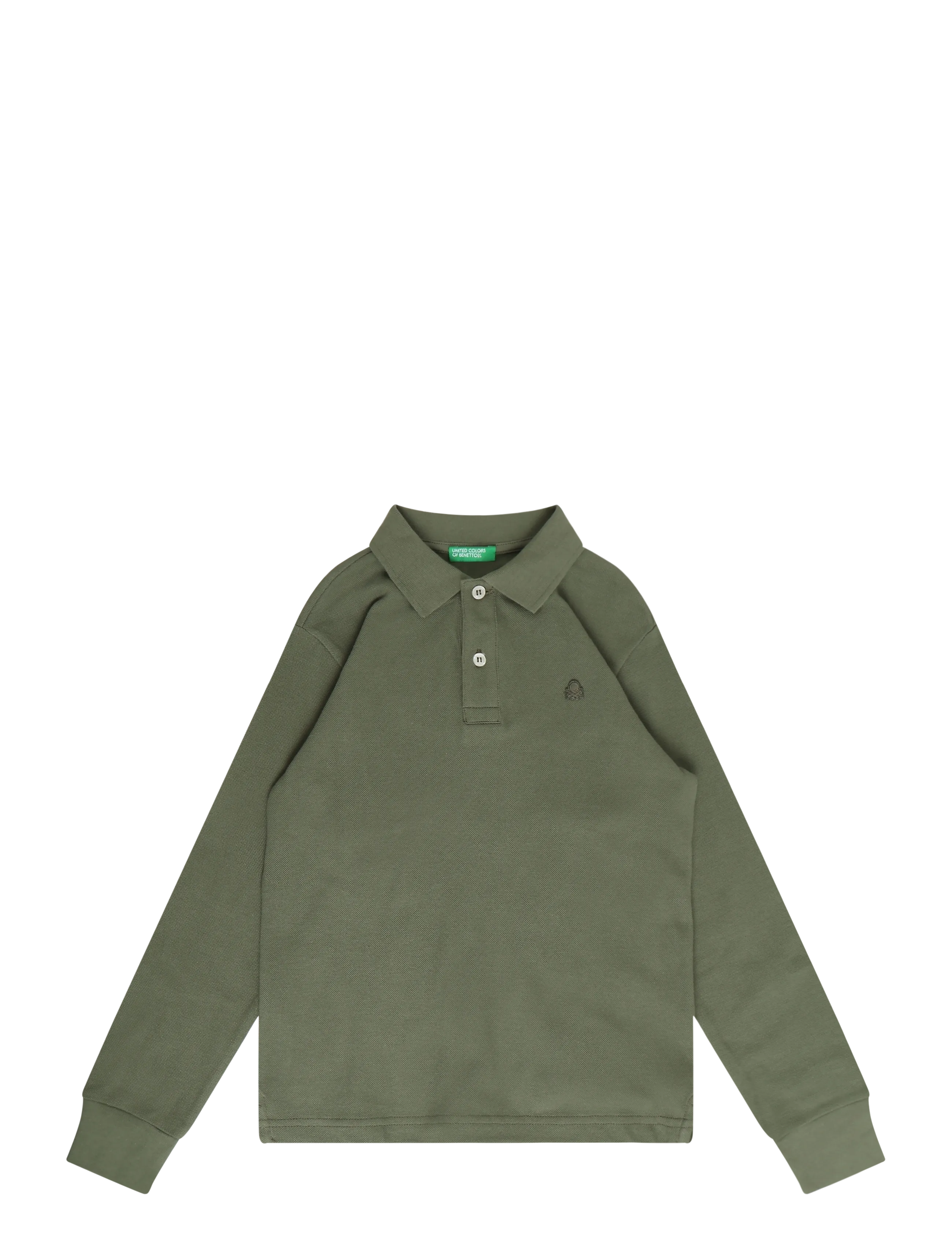 United Colors of Benetton L/S POLO SHIRT - Pikéer - GREEN / khaki/green