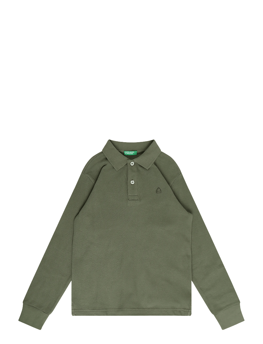 United Colors of Benetton - L/S POLO SHIRT - långärmade pikéer - green - 0