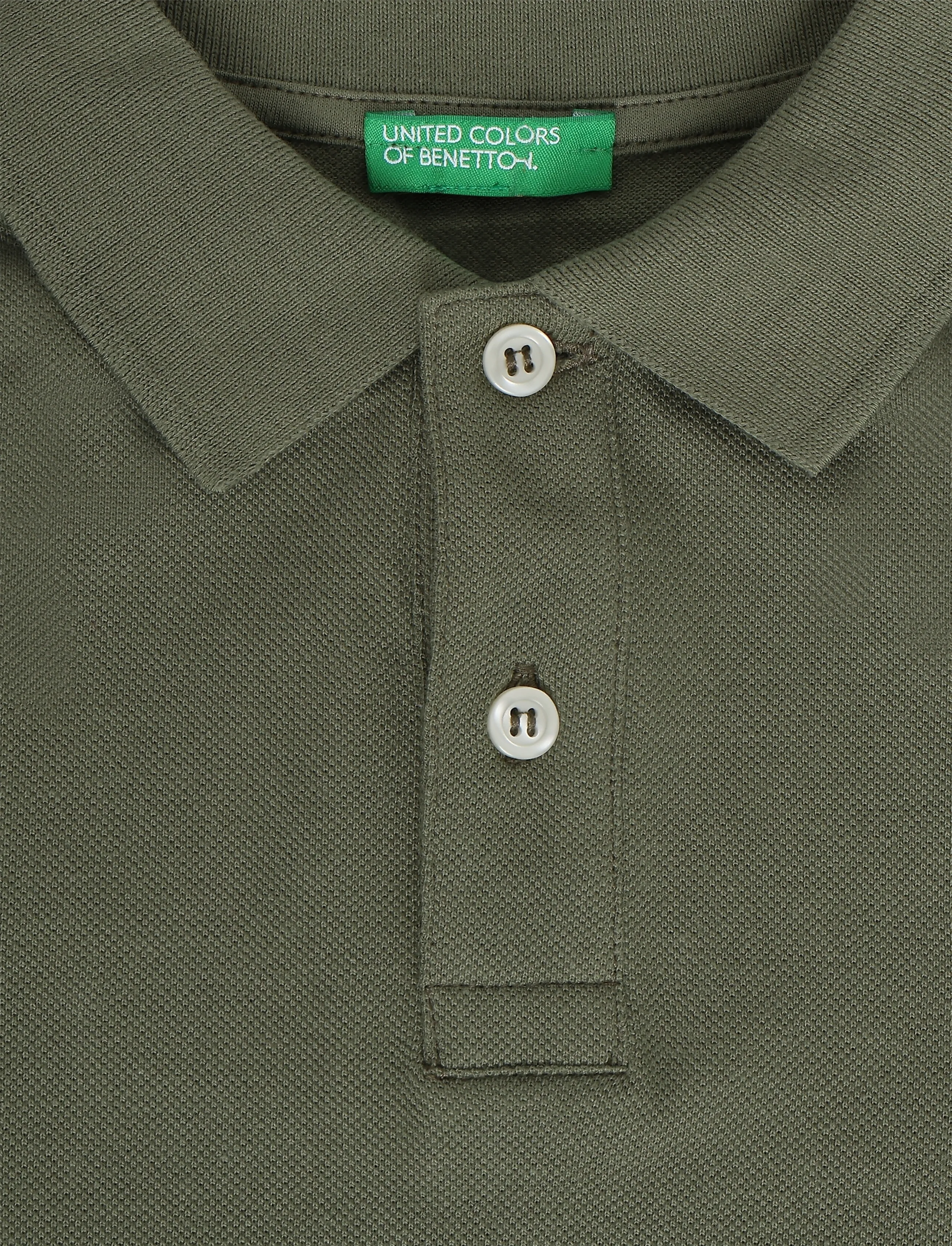 United Colors of Benetton - L/S POLO SHIRT - långärmade pikéer - green - 2