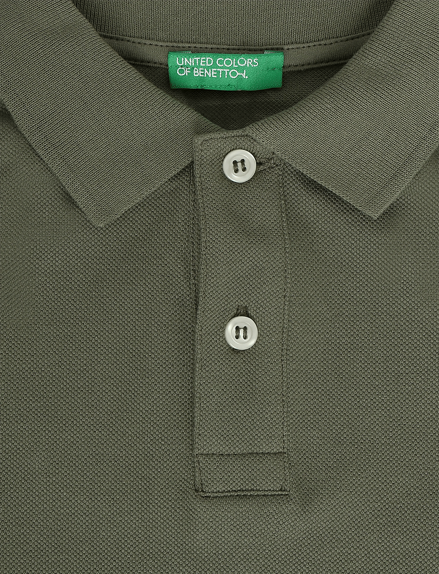 United Colors of Benetton - L/S POLO SHIRT - långärmade pikéer - green - 2