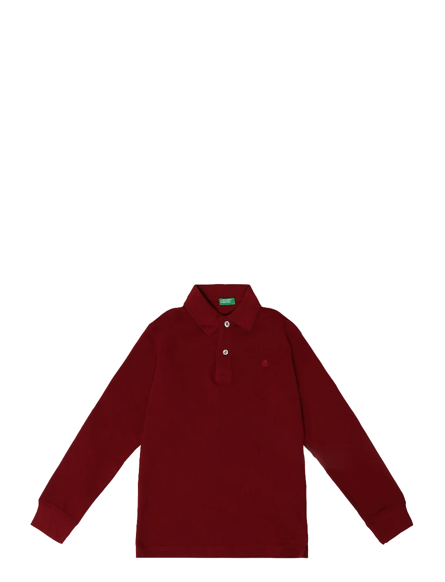 United Colors of Benetton - L/S POLO SHIRT - langärmelig poloshirt - red - 0