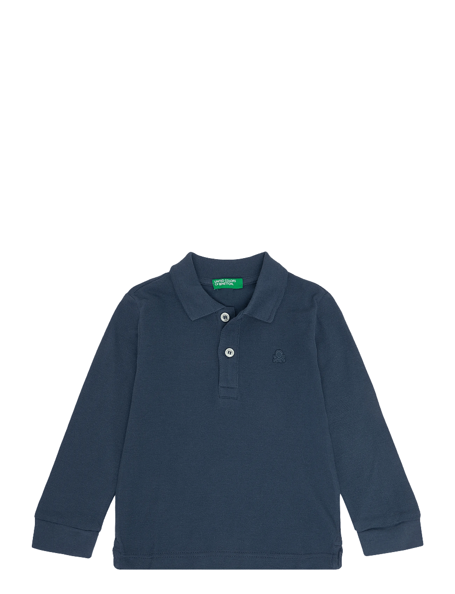United Colors of Benetton - L/S POLO SHIRT - langärmelig poloshirt - blue - 0