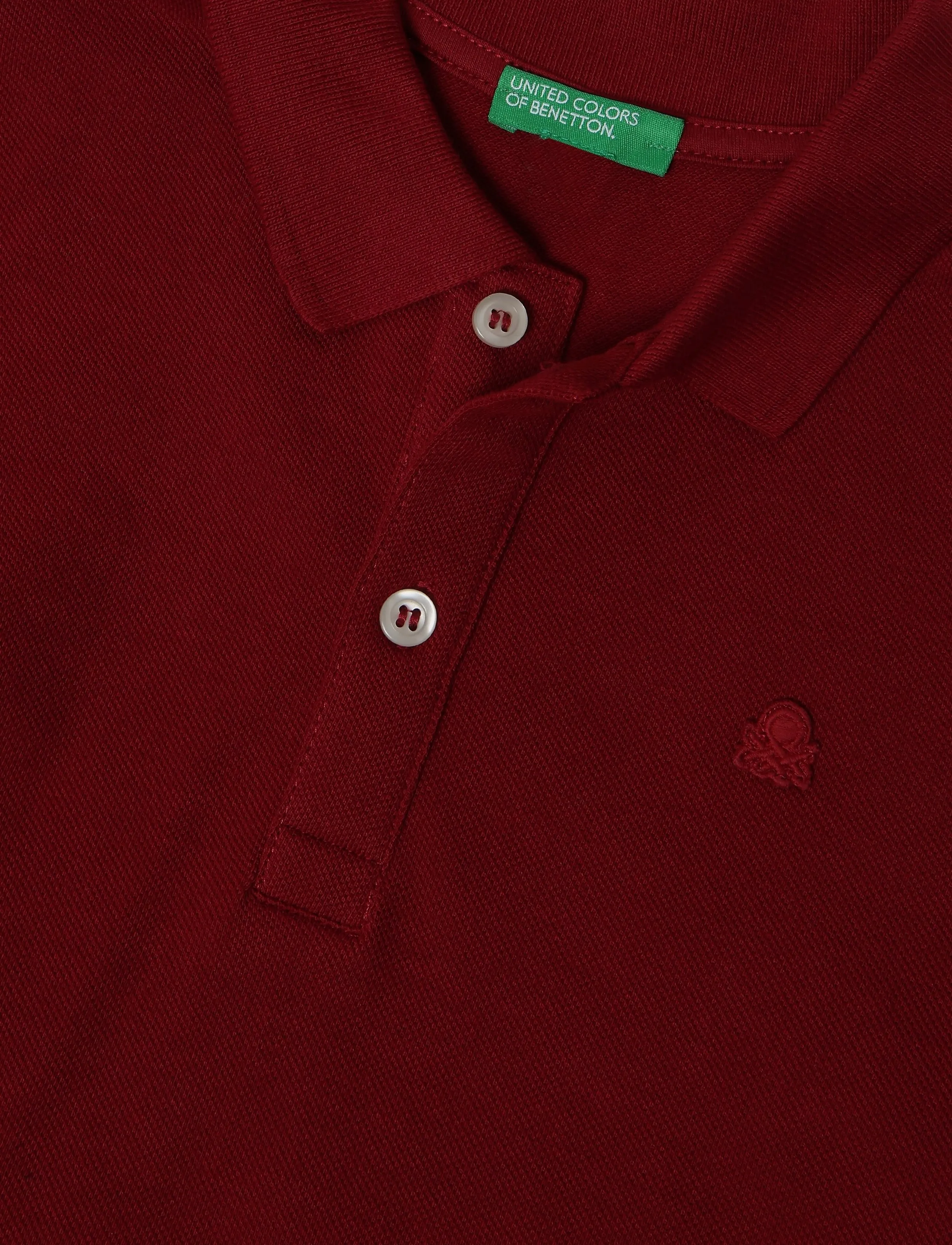 United Colors of Benetton - L/S POLO SHIRT - långärmade pikéer - red - 2