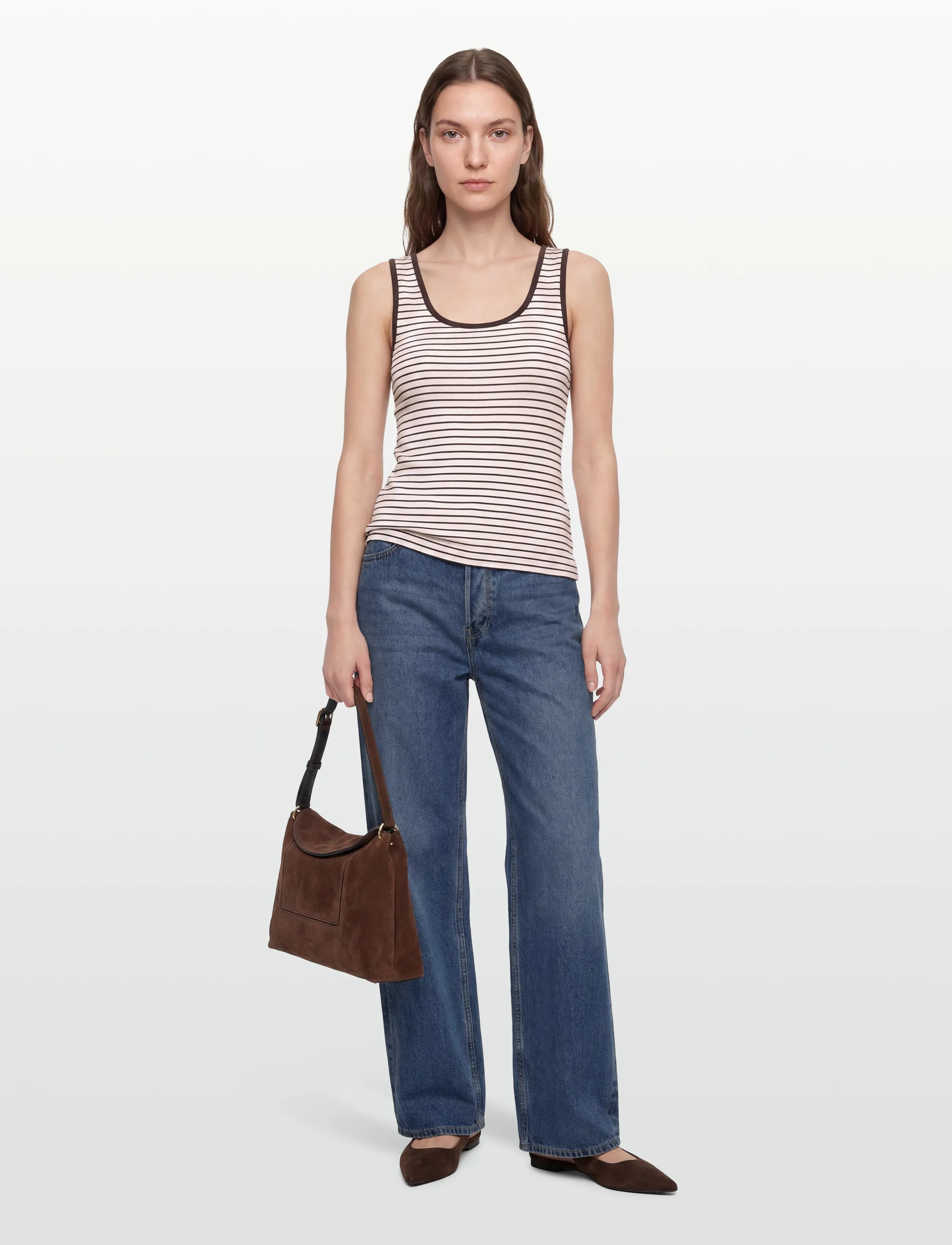 United Colors of Benetton Tank-Top, XS, T-shirts & Oberteile, Braun - Sleeveless, Frauen