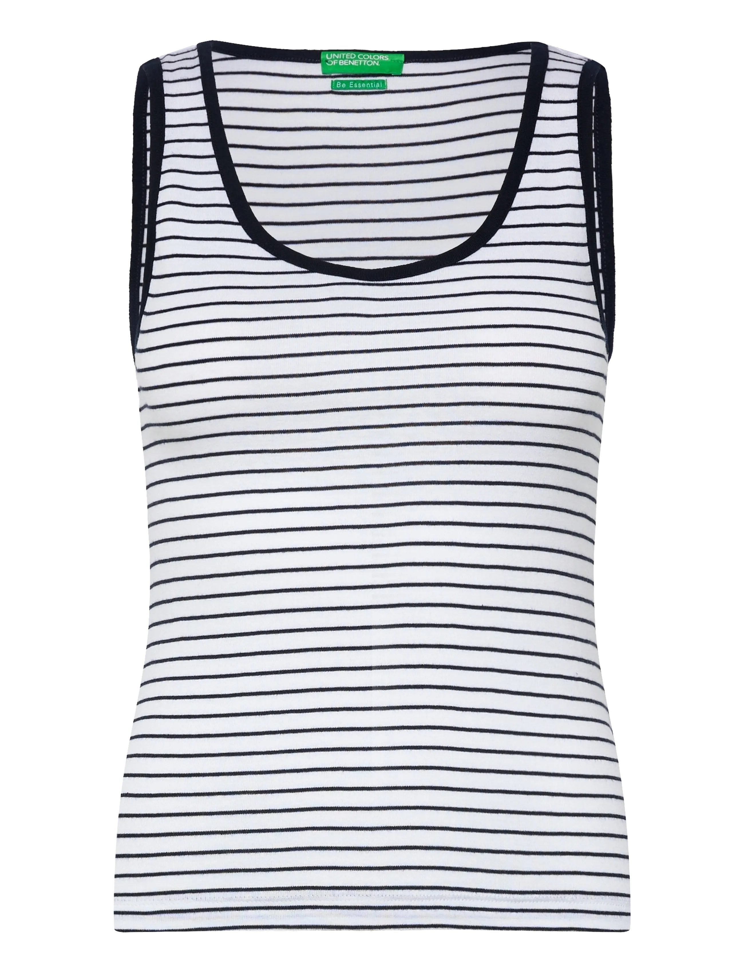 United Colors of Benetton TANK-TOP - Tanktops - WHITE / white