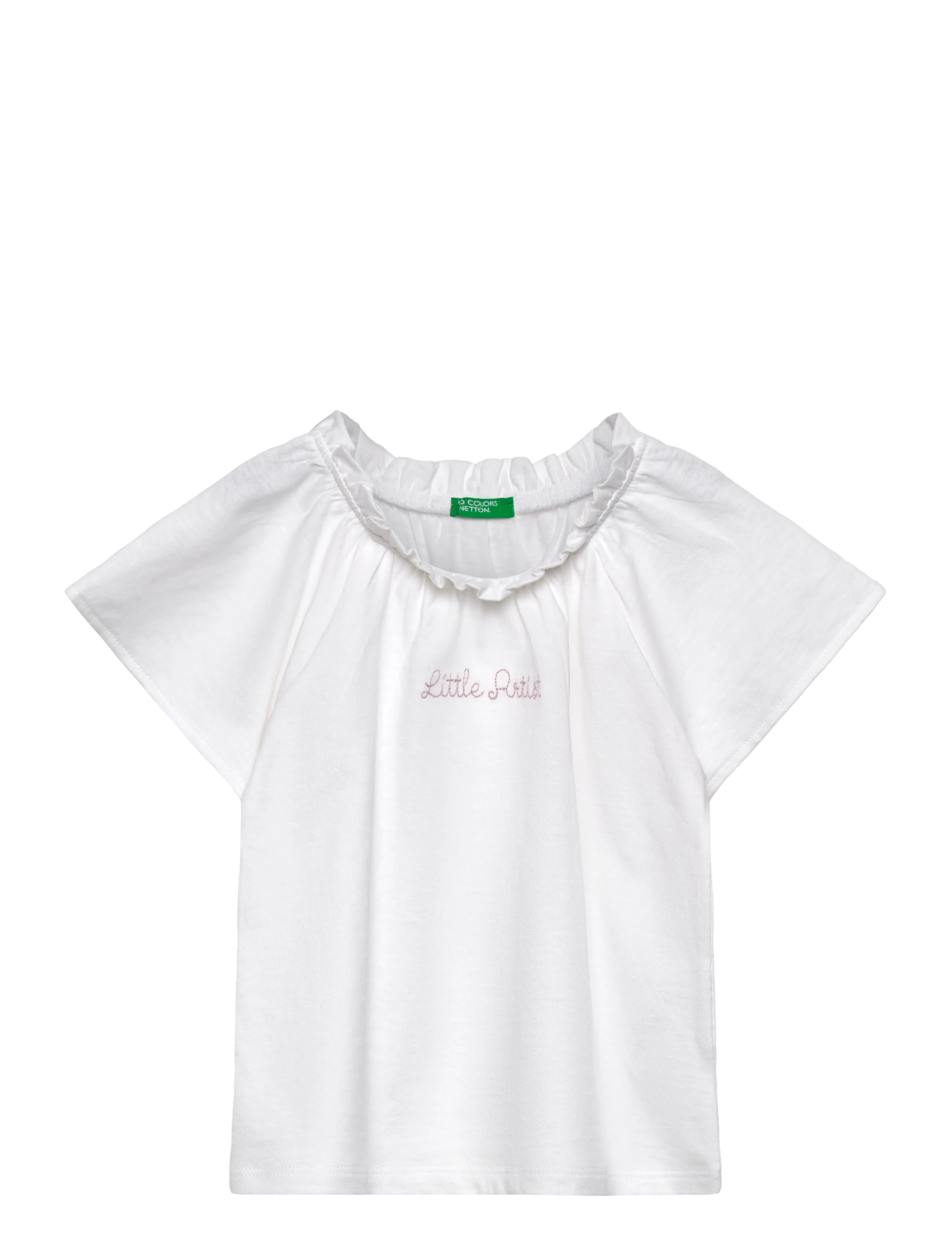 United Colors of Benetton SWEATER H/S - T-shirts - WHITE / white