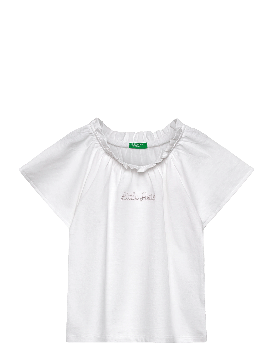 United Colors of Benetton - SWEATER H/S - kurzärmelige - white - 0