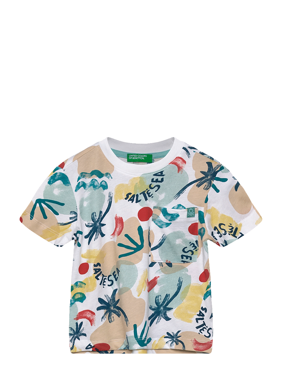 United Colors of Benetton - T-SHIRT - kurzärmelige - white - 0