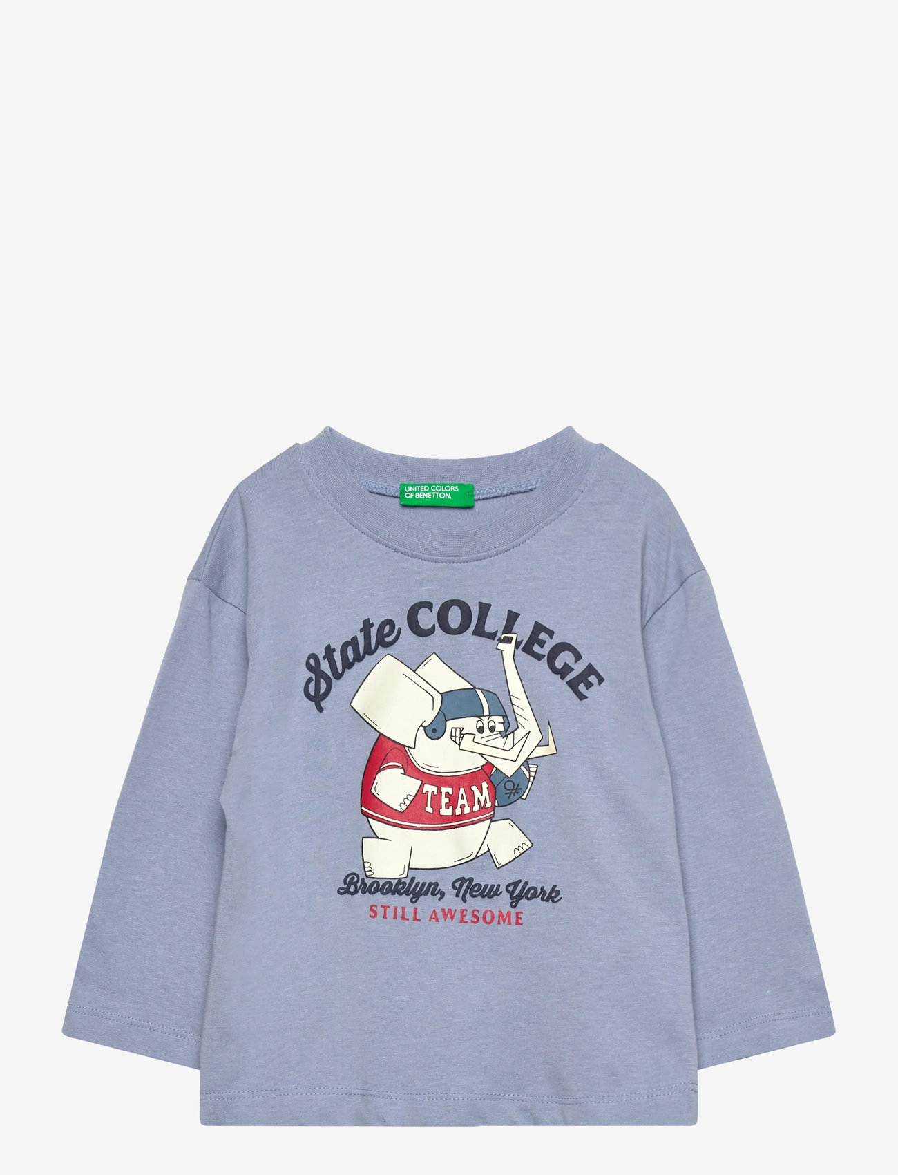 United Colors of Benetton - T-SHIRT L/S - långärmade t-shirts - blue - 0