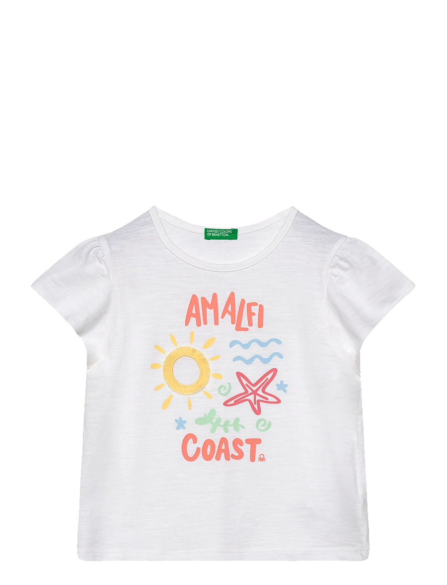 United Colors of Benetton - T-SHIRT - t-shirts à manches courtes - white - 0