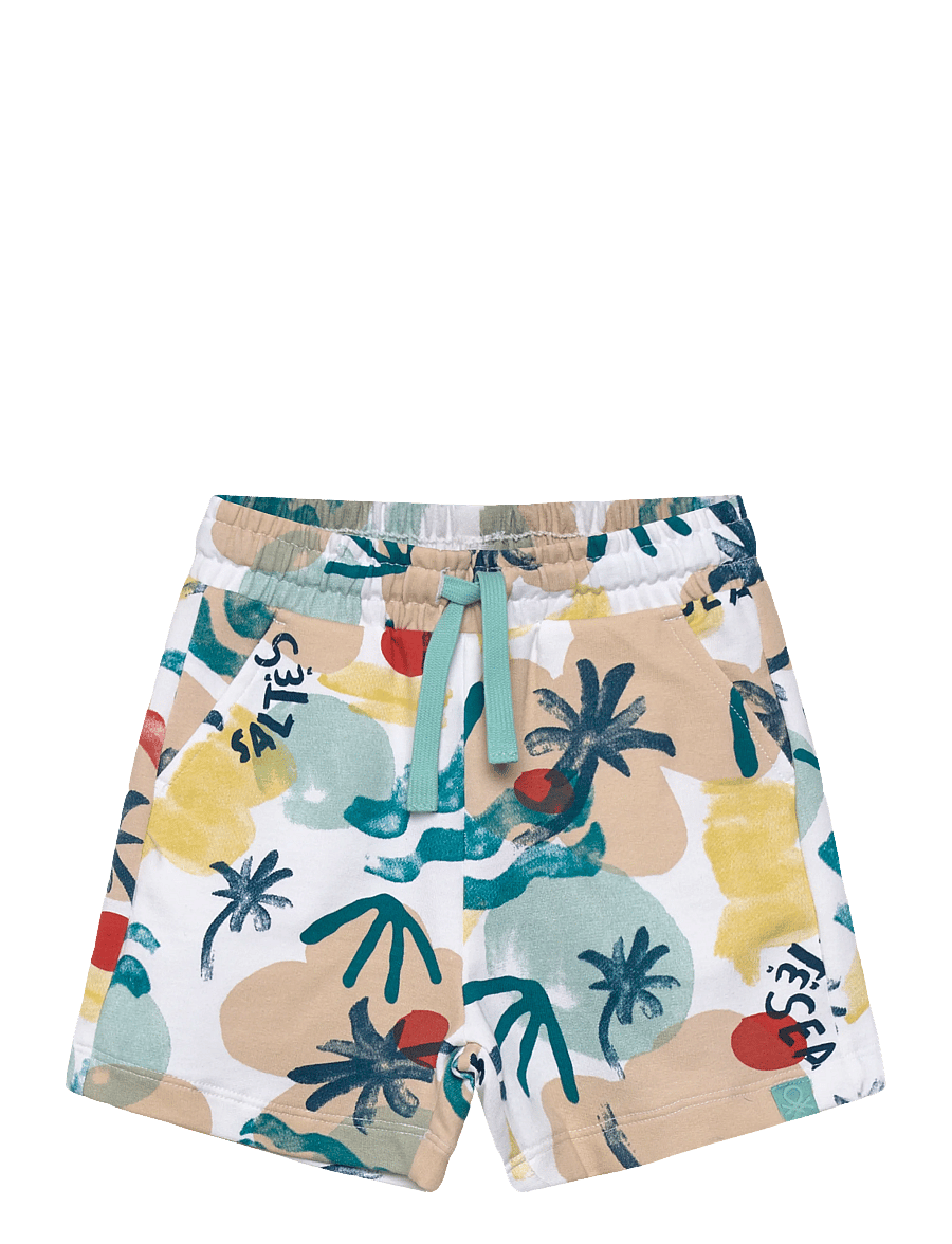 United Colors of Benetton - BERMUDA - dresowe szorty - white - 0
