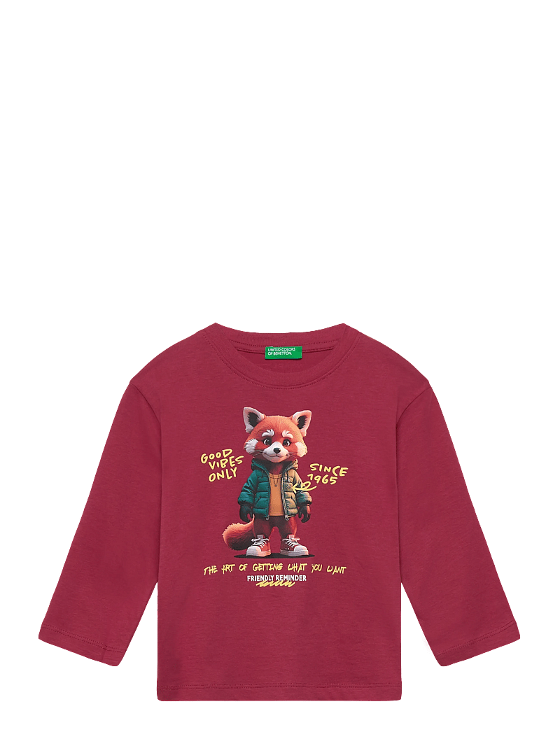 United Colors of Benetton - T-SHIRT L/S - långärmade t-shirts - red - 0