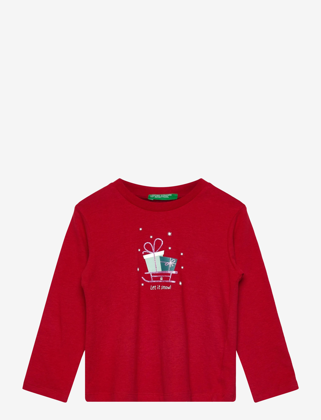 United Colors of Benetton - T-SHIRT L/S - långärmade t-shirts - red - 0