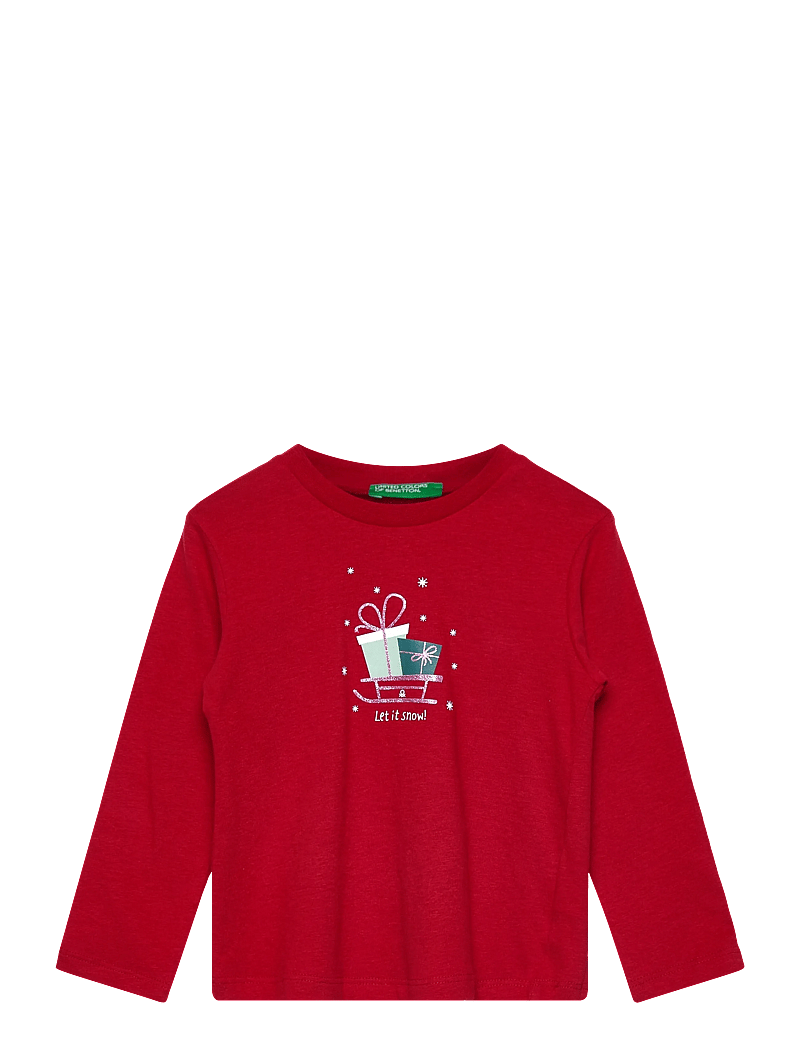 United Colors of Benetton - T-SHIRT L/S - långärmade t-shirts - red - 0