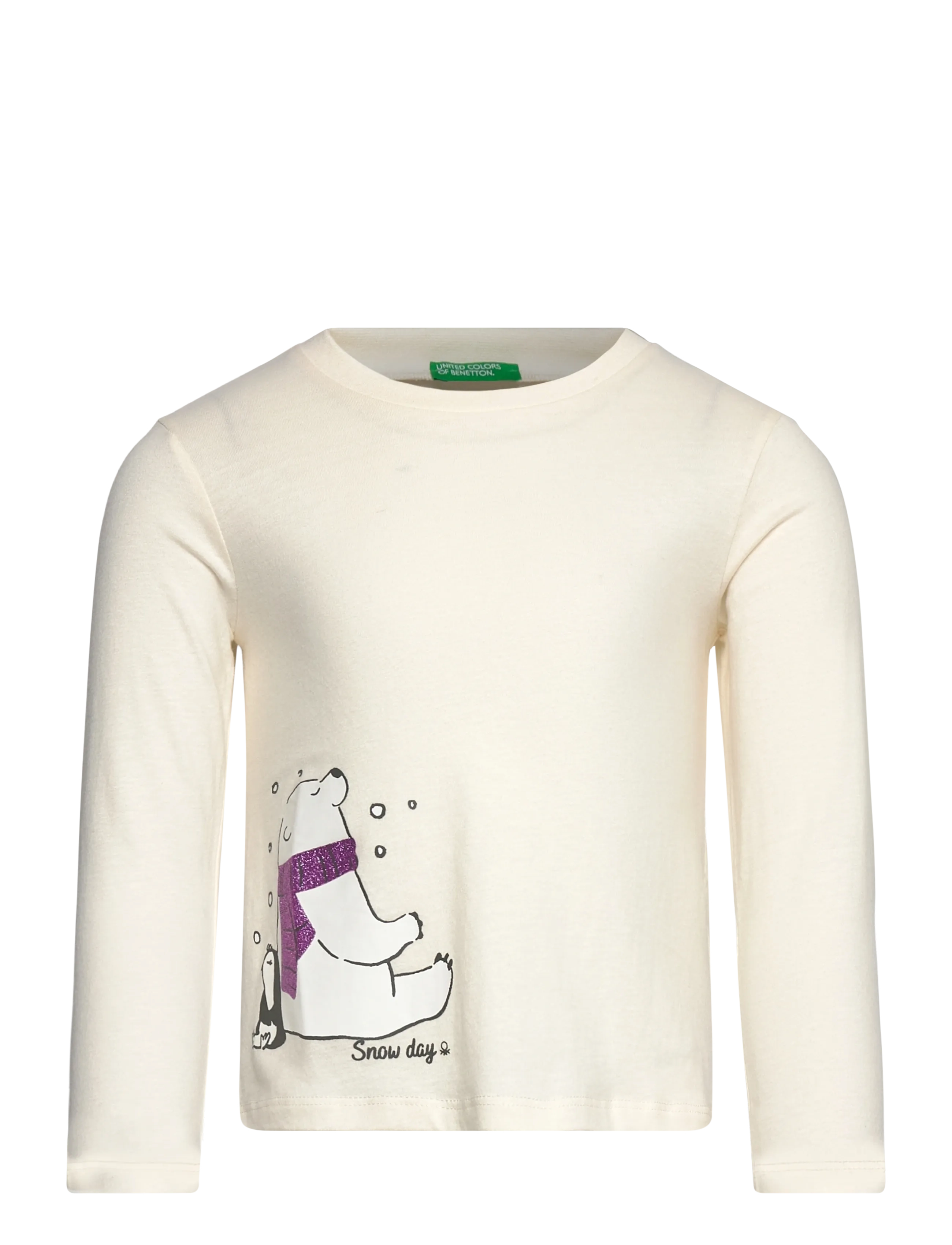 United Colors of Benetton T-SHIRT L/S - Tøj - WHITE / white