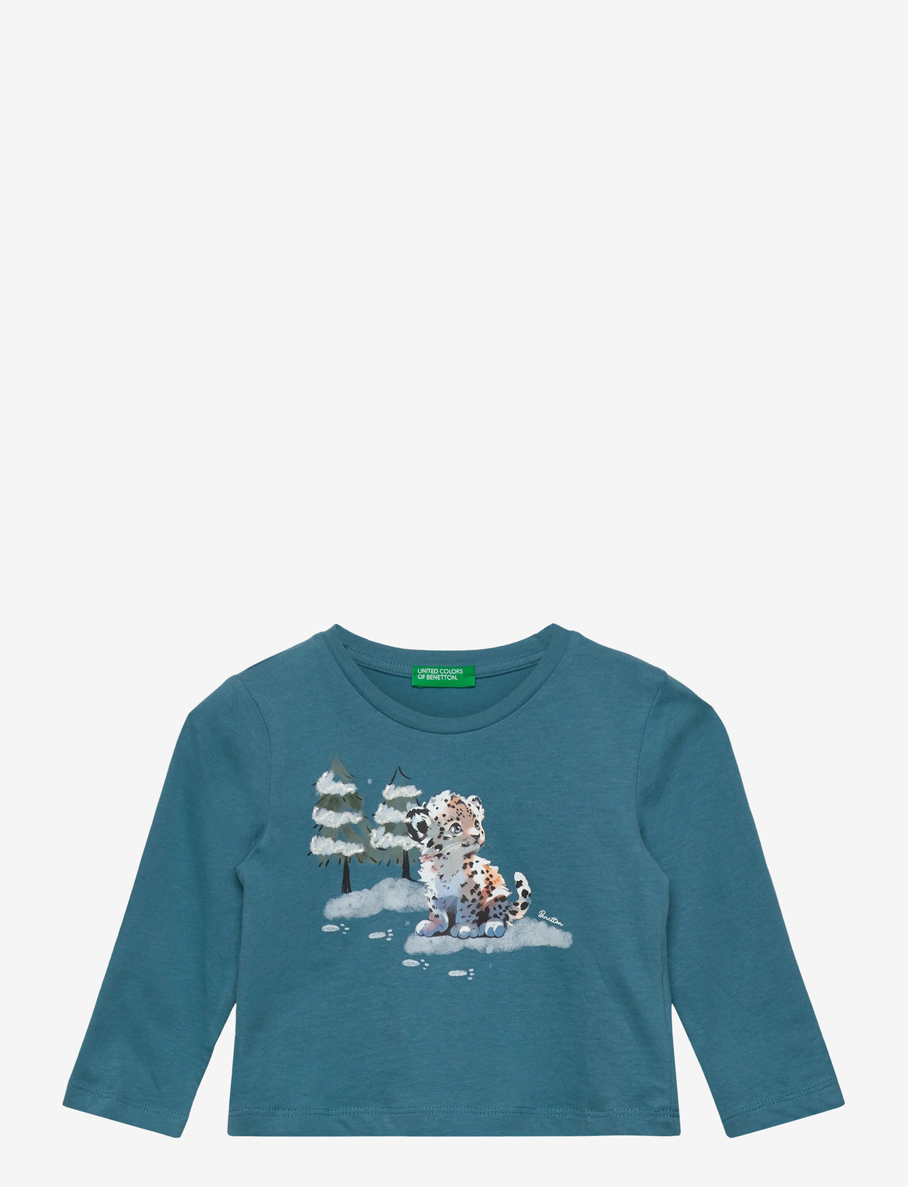 United Colors of Benetton - T-SHIRT L/S - pitkähihaiset t-paidat - blue - 0