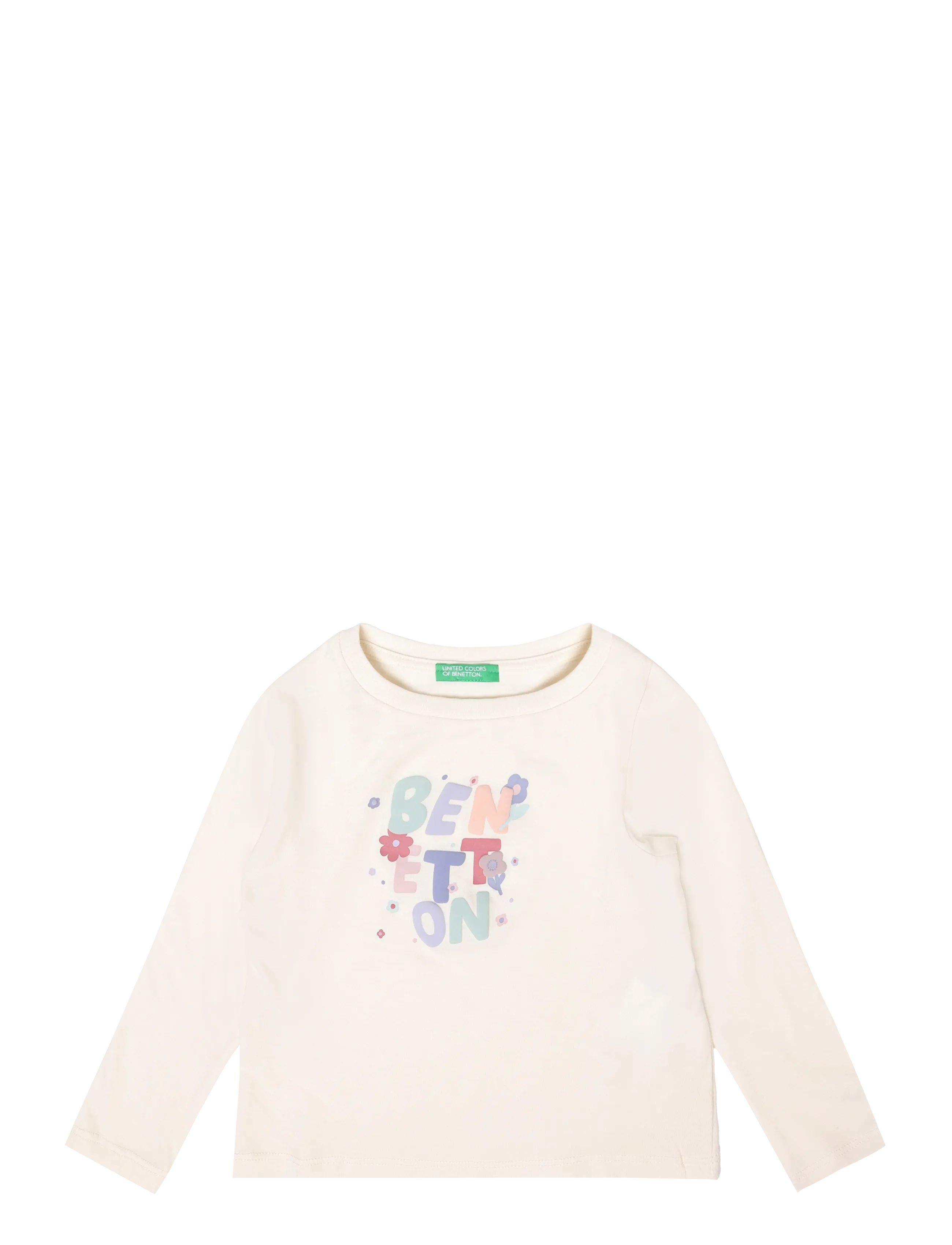 United Colors of Benetton T-SHIRT L/S - Back to school - WHITE / white