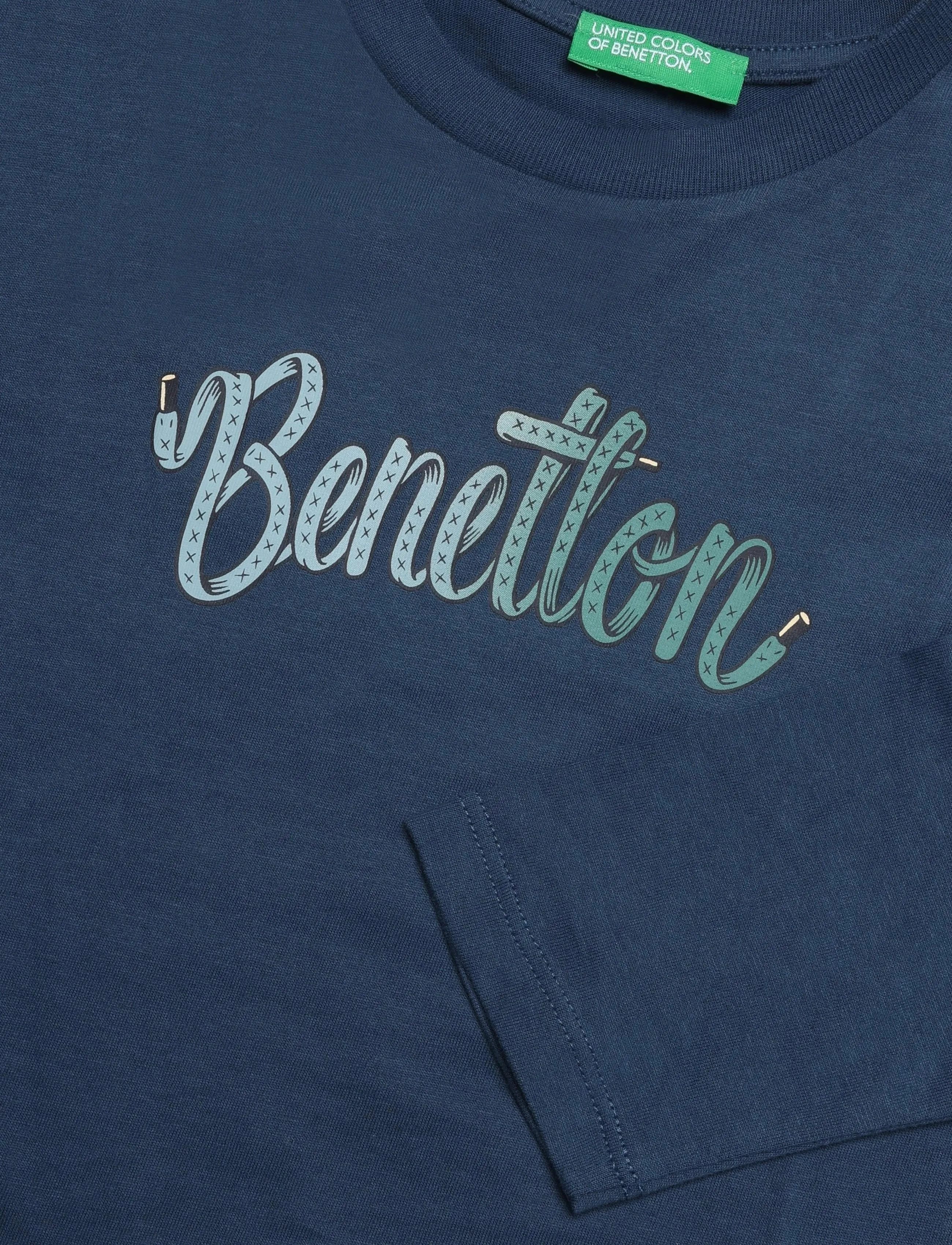 United Colors of Benetton - T-SHIRT L/S - langärmelig - blue - 2