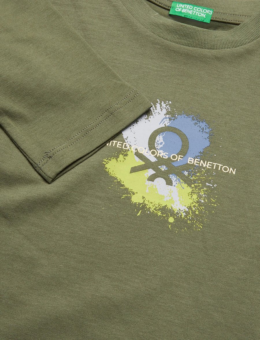 United Colors of Benetton - T-SHIRT L/S - langärmelig - green - 2