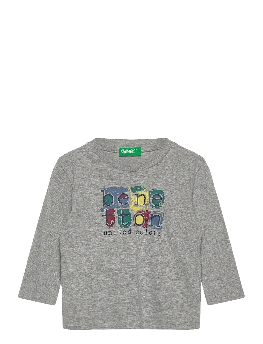 United Colors of Benetton - T-SHIRT L/S - langærmede t-shirts - grey - 0