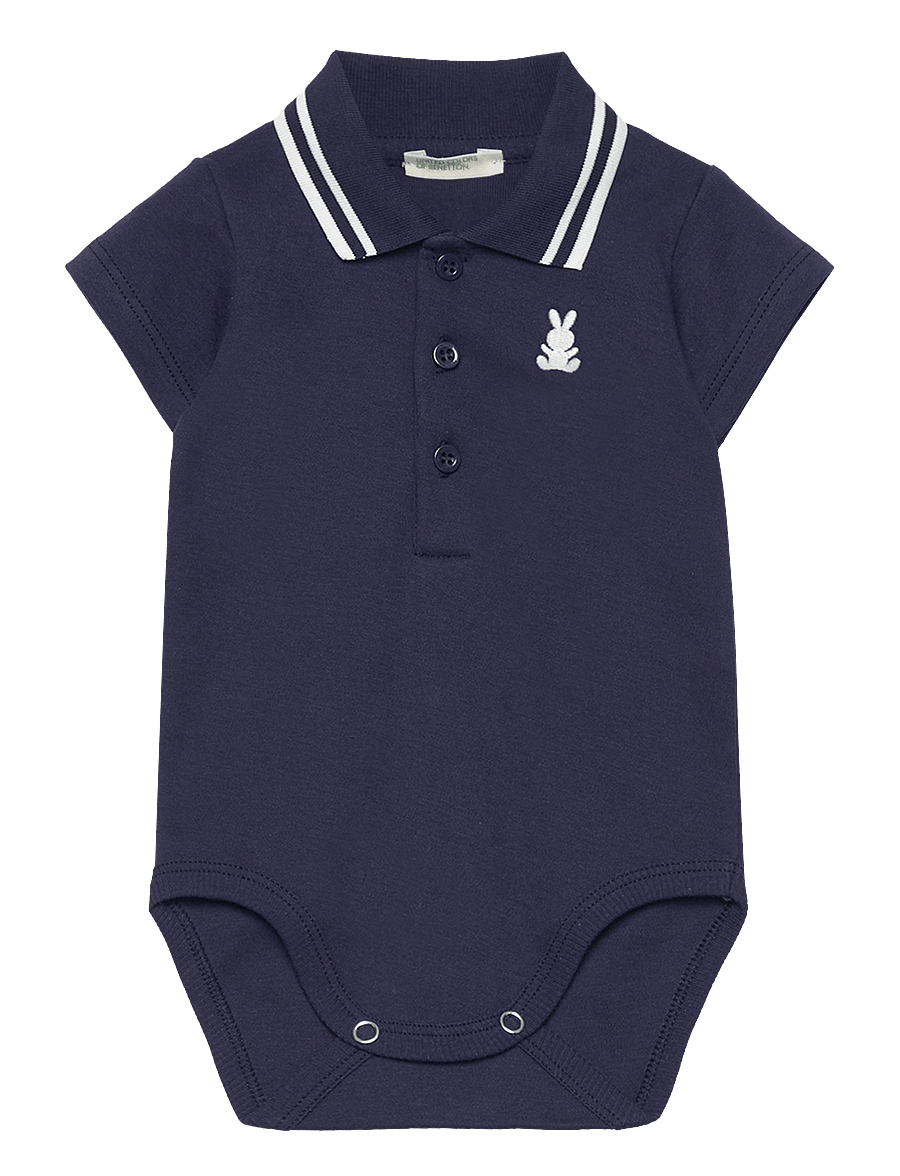 United Colors of Benetton - BODYSUIT - kurzärmelige bodys - night blue - 0