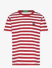 United Colors of Benetton - T-SHIRT - marškinėliai trumpomis rankovėmis - white/red - 0