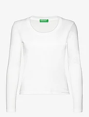 United Colors of Benetton - T-SHIRT L/S - najniższe ceny - white - 0