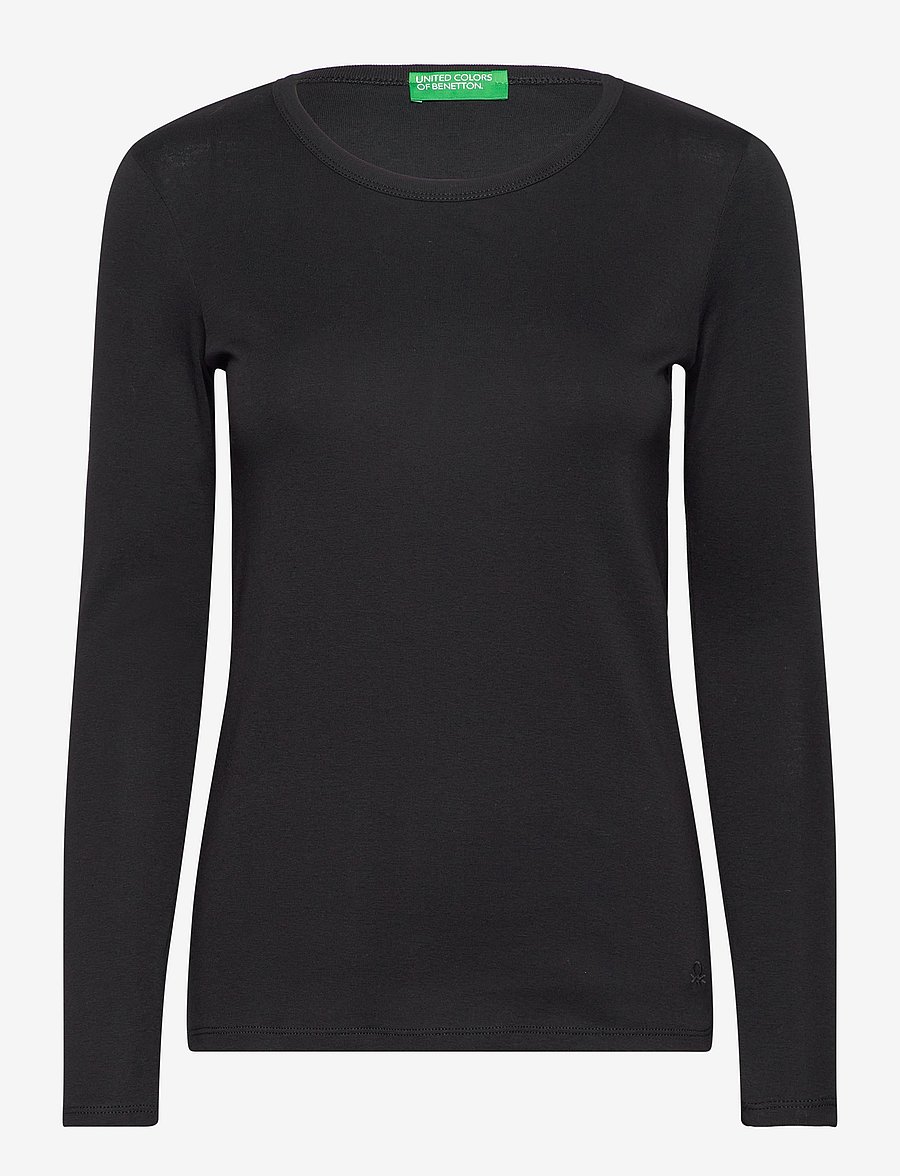 United Colors of Benetton - T-SHIRT L/S - pikkade varrukatega topid - black - 0