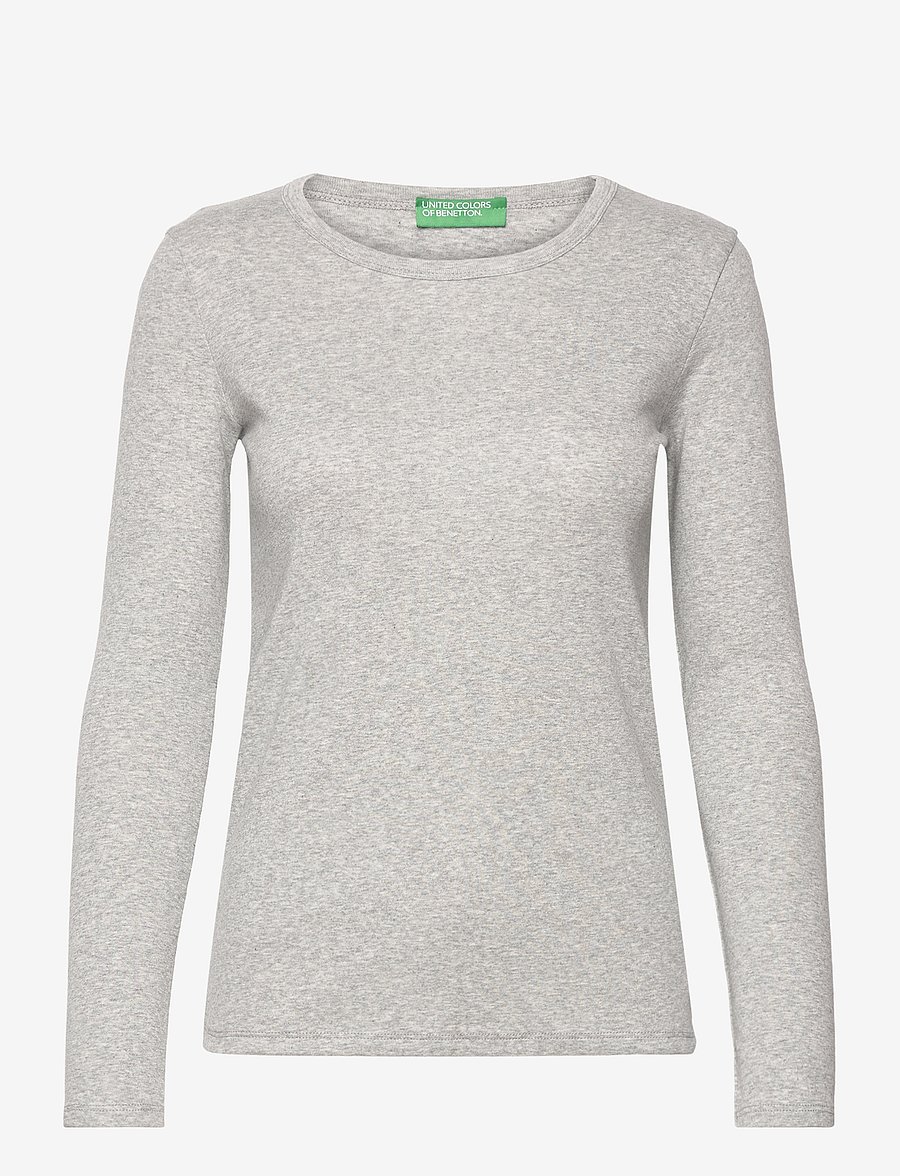 United Colors of Benetton - T-SHIRT L/S - langærmede toppe - grey - 0