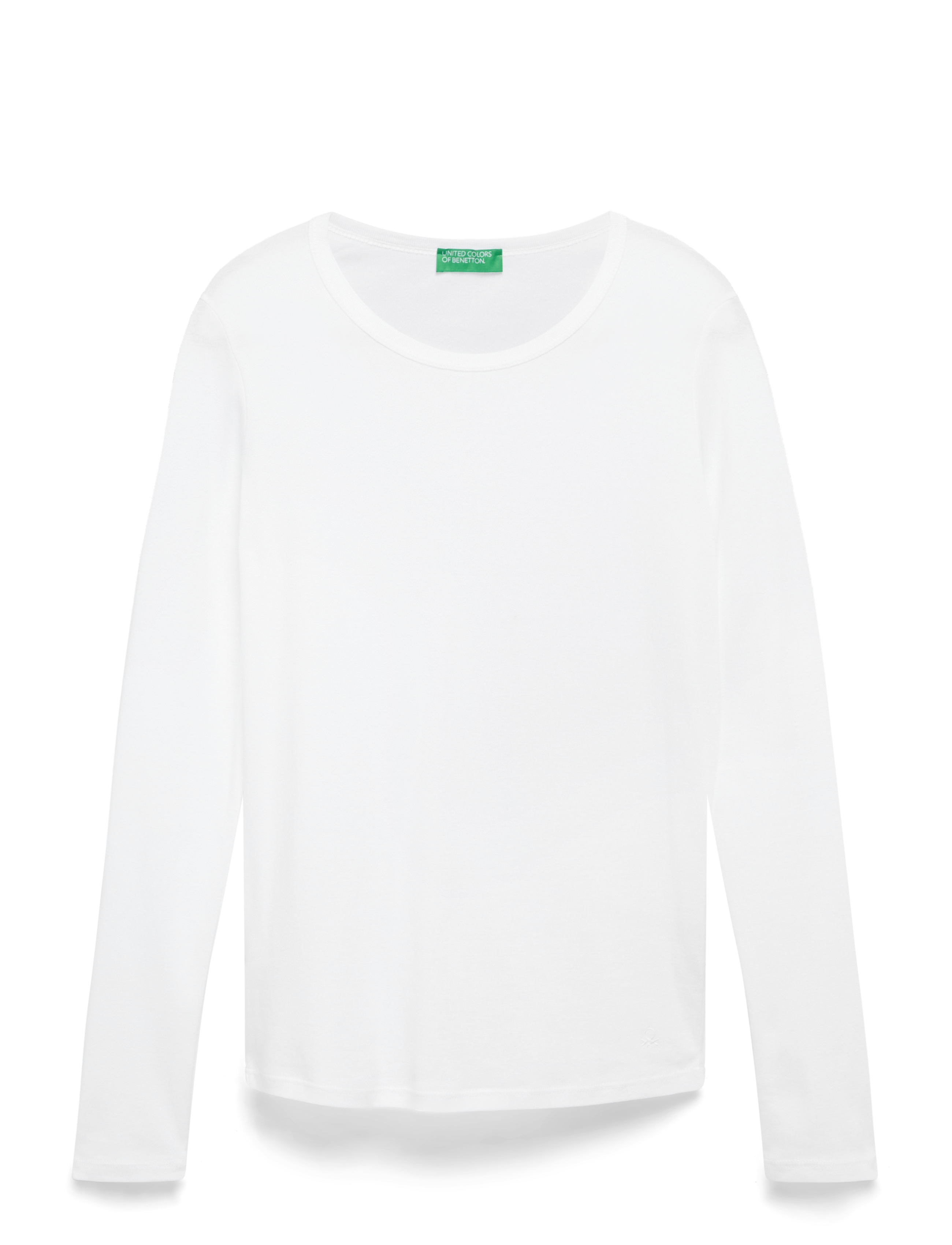 United Colors of Benetton T-SHIRT L/S - Kampagne - WHITE / white