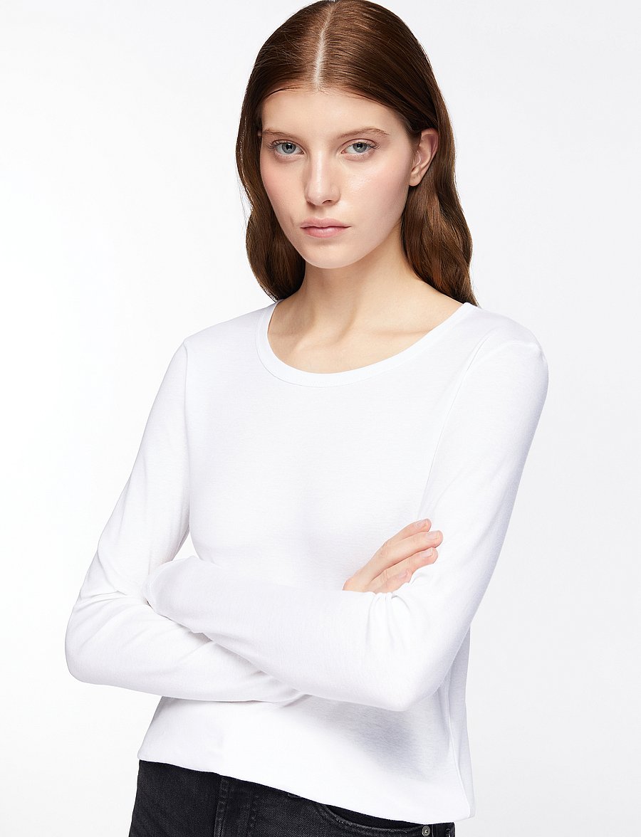 United Colors of Benetton - T-SHIRT L/S - långärmade toppar - white - 5