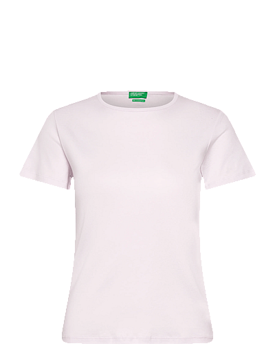 T-Shirt Femme United Colors Of Benetton - Ras Du Cou, Manches Courtes, Coupe Régulière