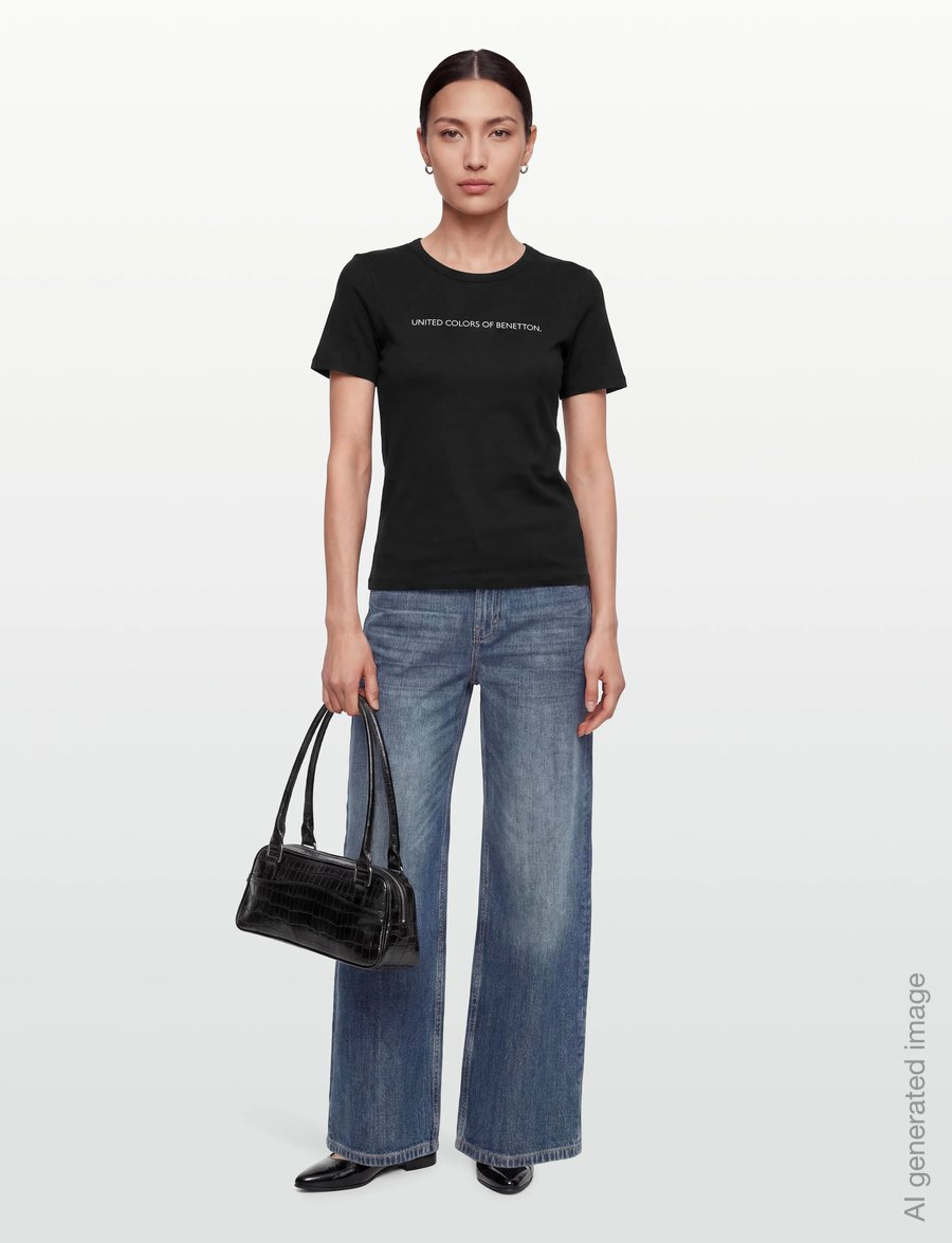 United Colors of Benetton - T-SHIRT - t-särgid - black - 0