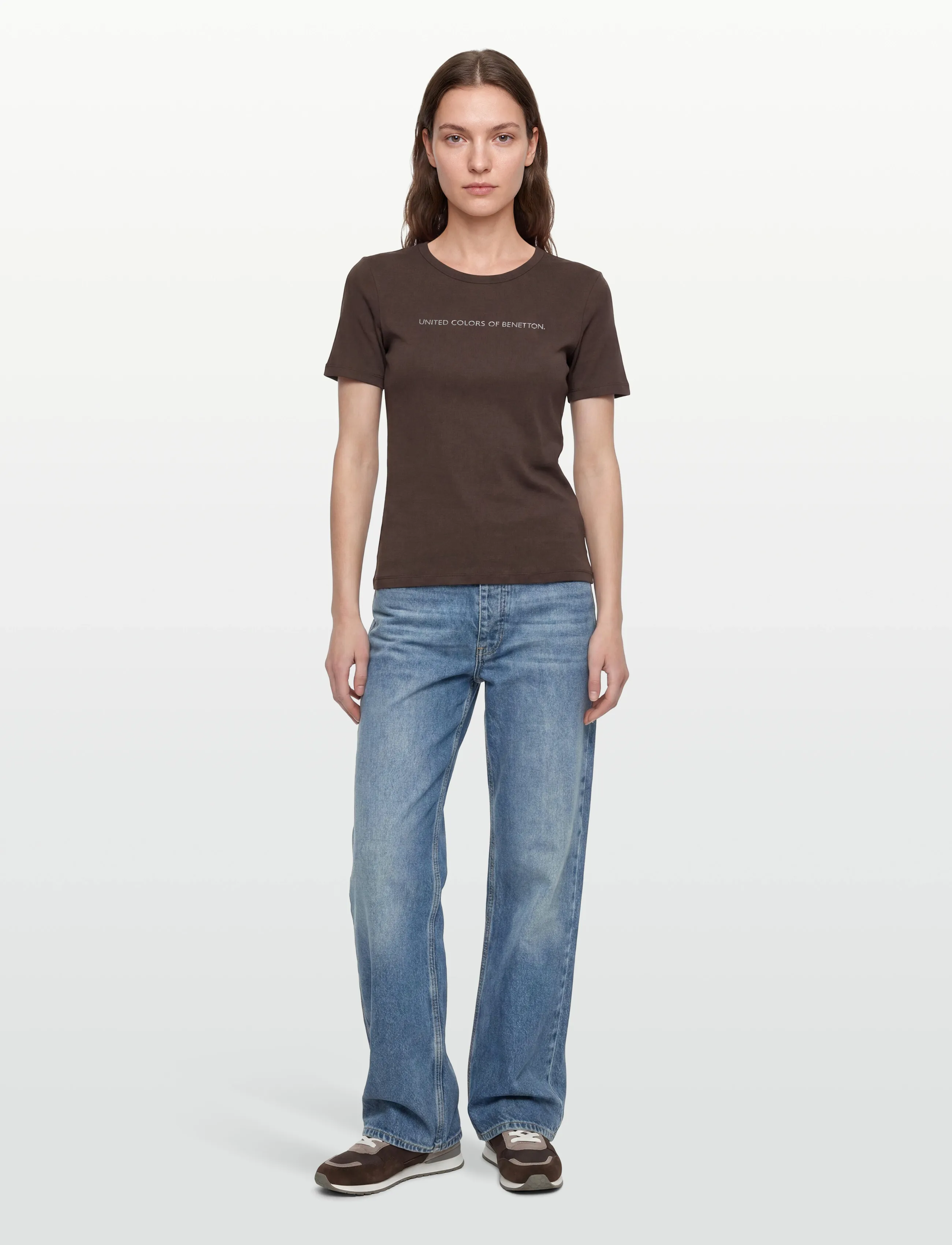 United Colors of Benetton T-SHIRT - T-paidat & topit - BROWN / brown