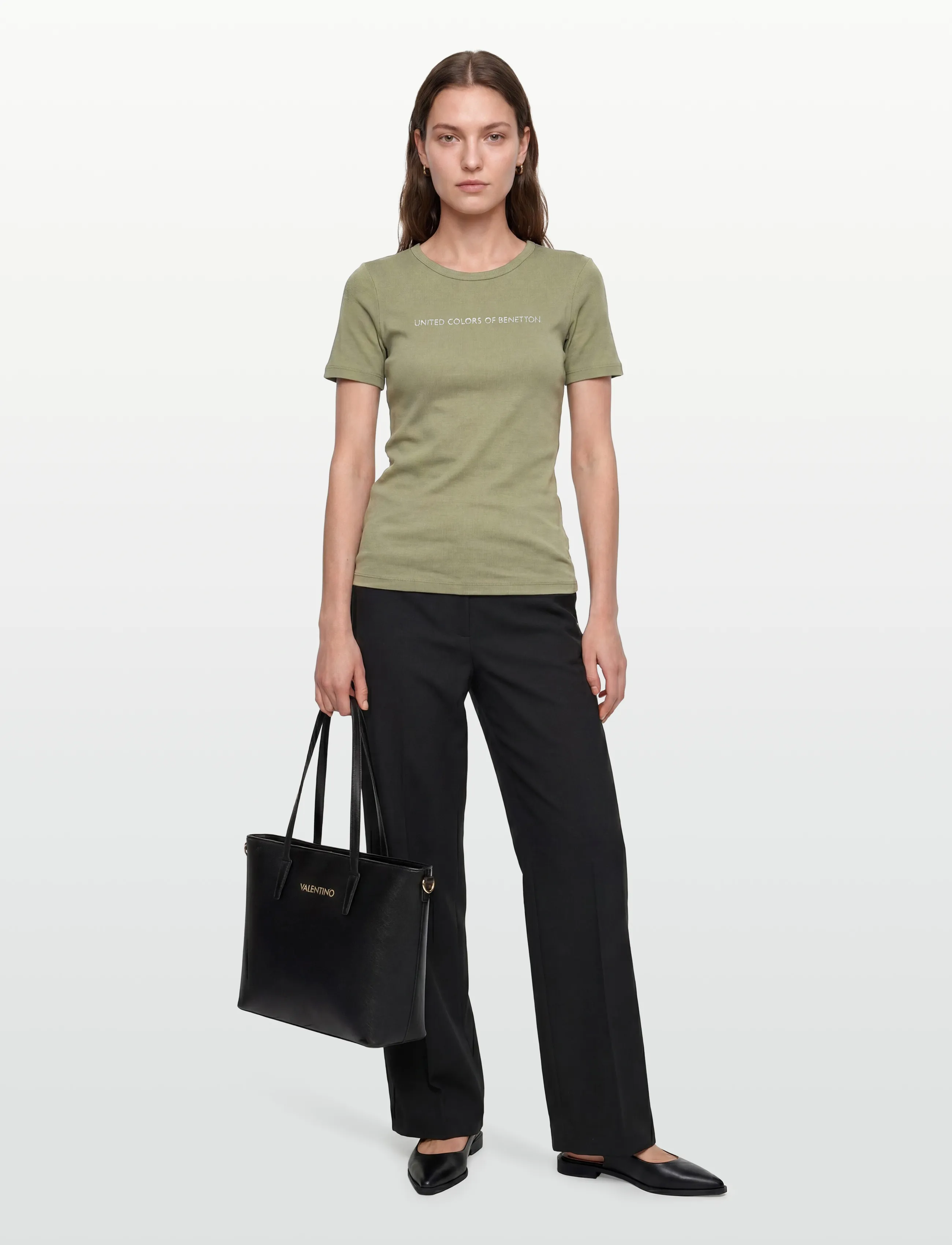 United Colors of Benetton T-SHIRT - T-shirts - GREEN / green