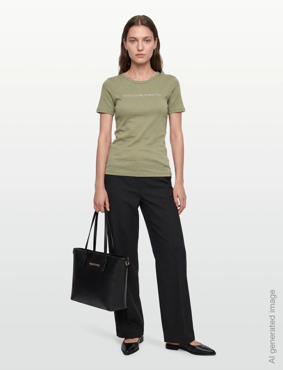 United Colors of Benetton - T-SHIRT - t-shirts - green - 0