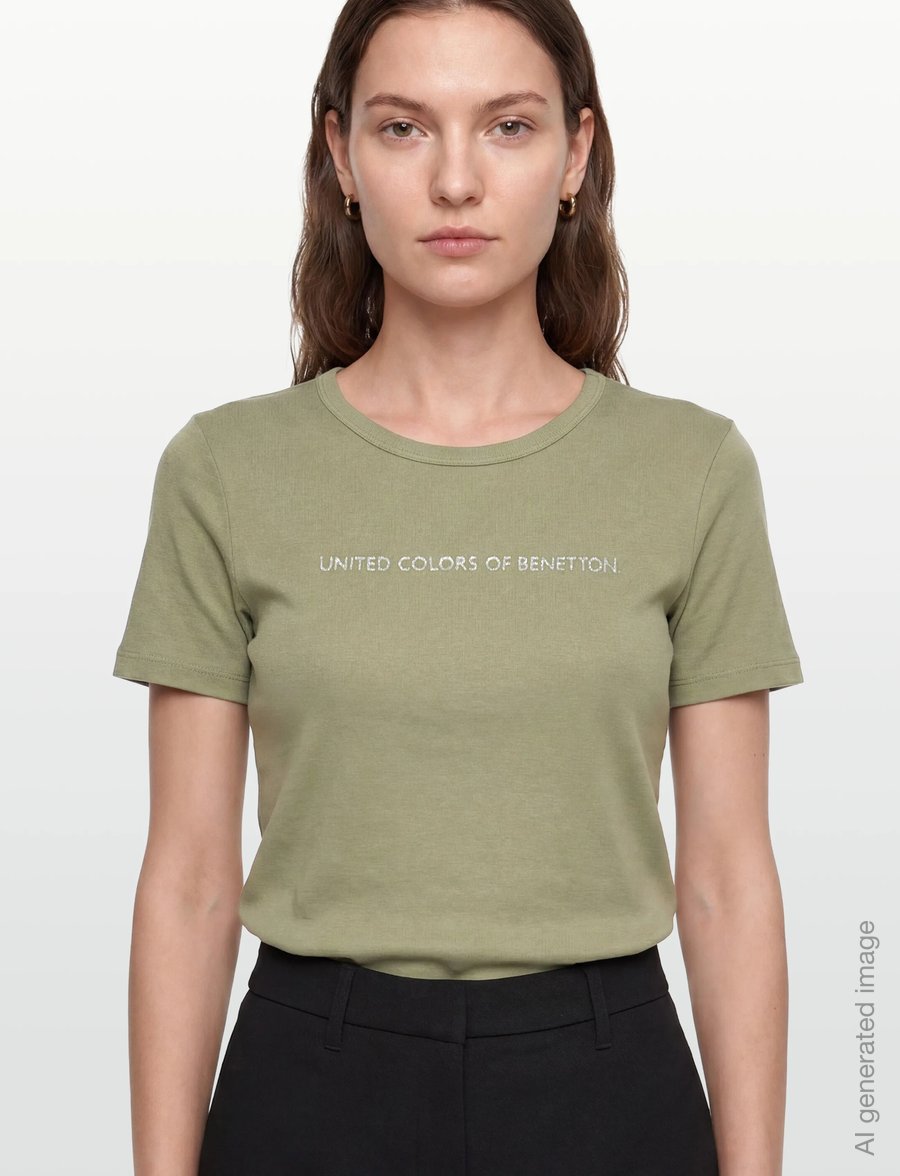 United Colors of Benetton - T-SHIRT - t-shirts - green - 3