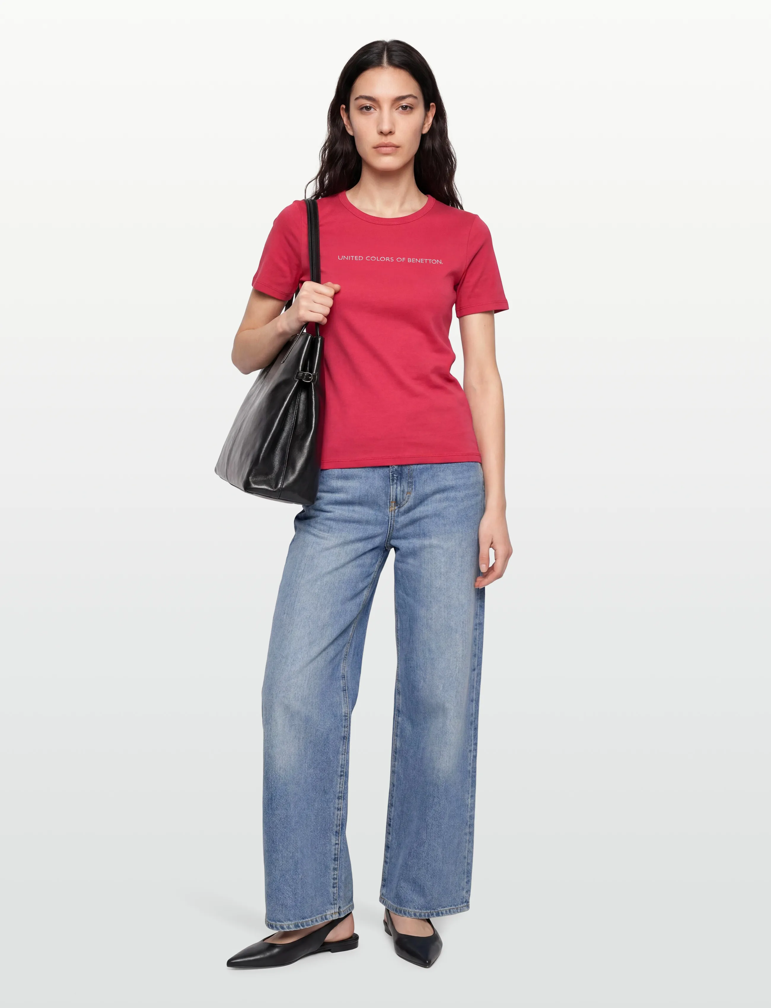 United Colors of Benetton T-SHIRT - T-shirts & Toppar - RED / red