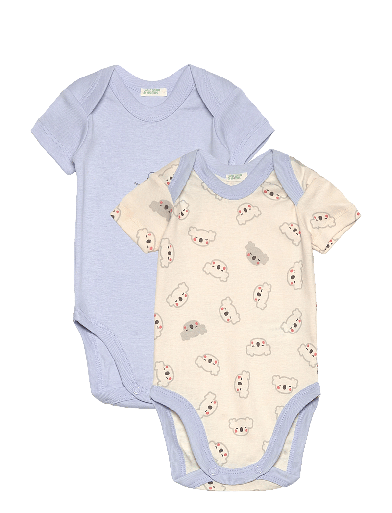 United Colors of Benetton - 2 BODYSUIT - lühikeste varrukatega bodid - blue - 0
