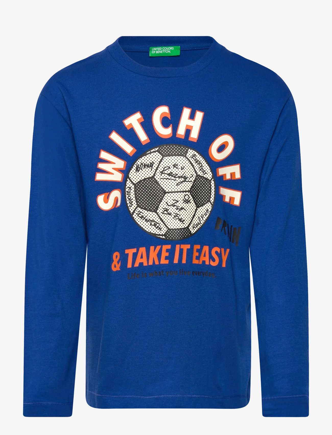 United Colors of Benetton - T-SHIRT L/S - långärmade t-shirts - blue - 0