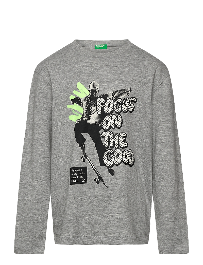 United Colors of Benetton - T-SHIRT L/S - långärmade t-shirts - grey - 0