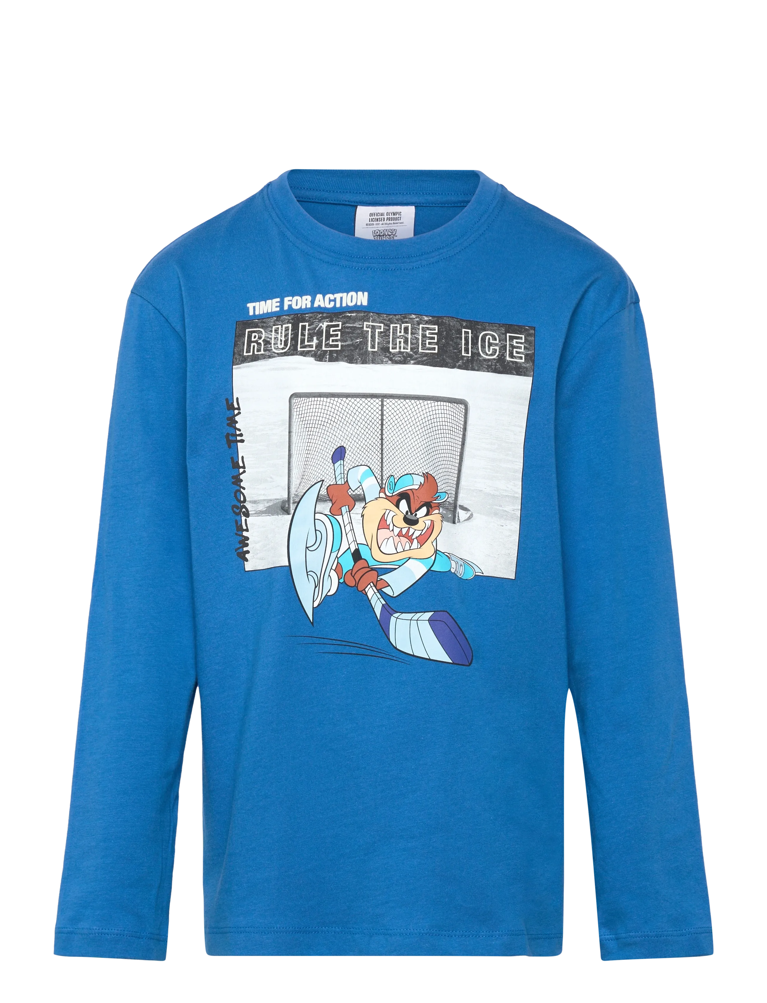 United Colors of Benetton T-Shirt L/S, 130, Blue, T-Shirts > Langærmede T-shirts, Børn