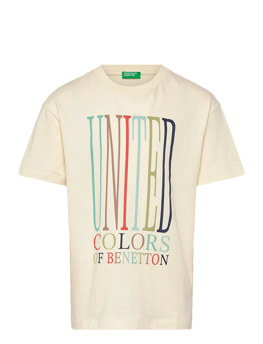 United Colors of Benetton - T-SHIRT - kurzärmelige - beige - 0