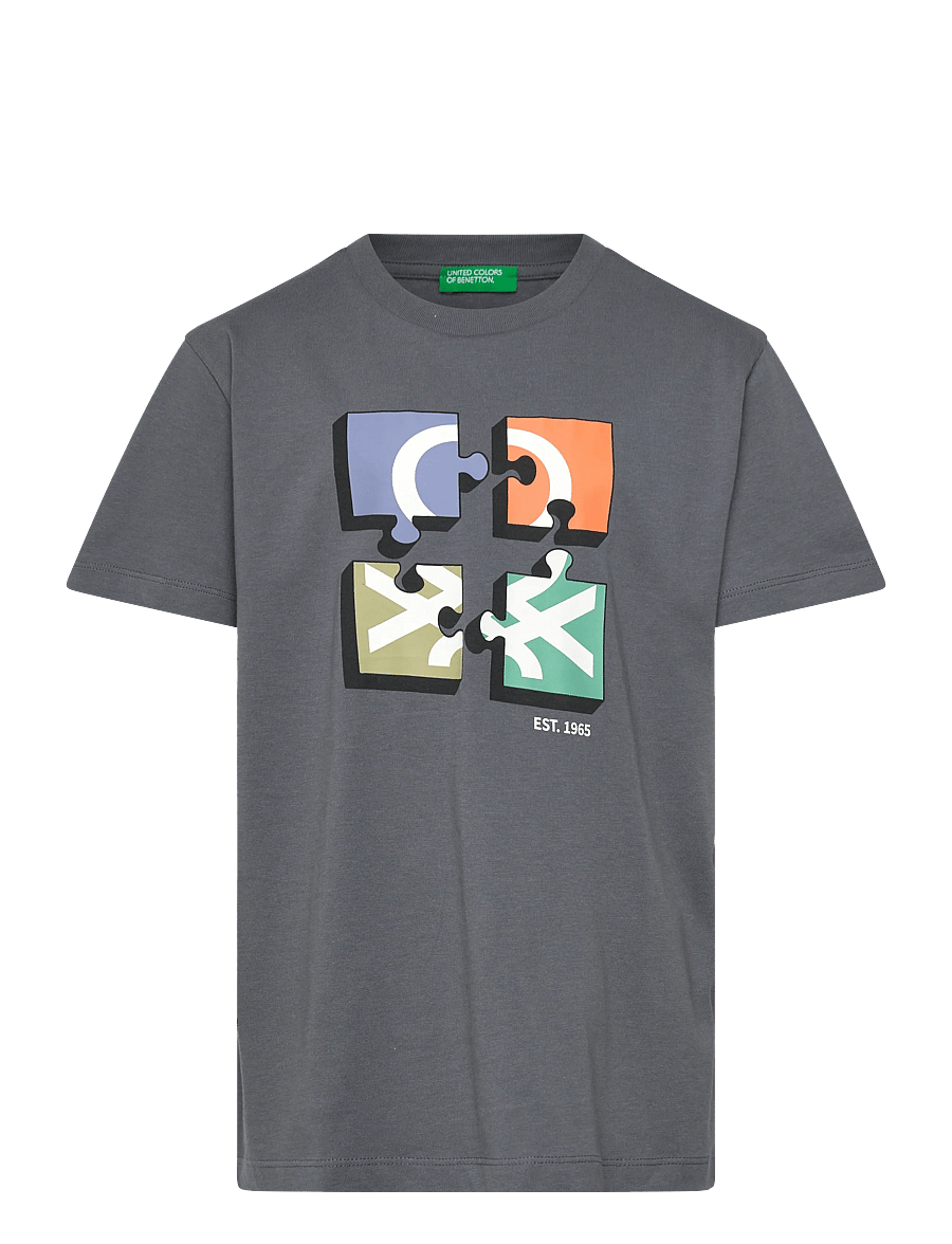 United Colors of Benetton - T-SHIRT - kortærmede t-shirts - blue - 0