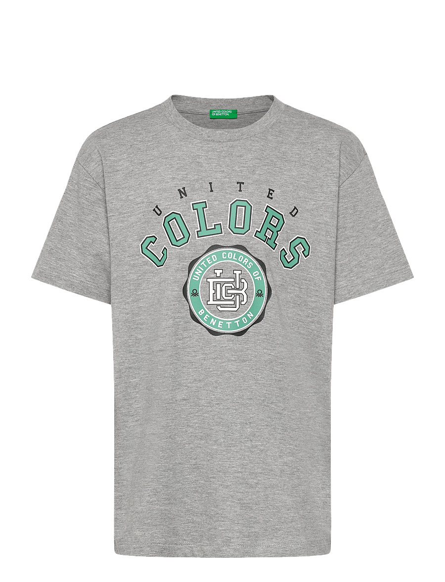 United Colors of Benetton - T-SHIRT - kortærmede t-shirts - grey - 0