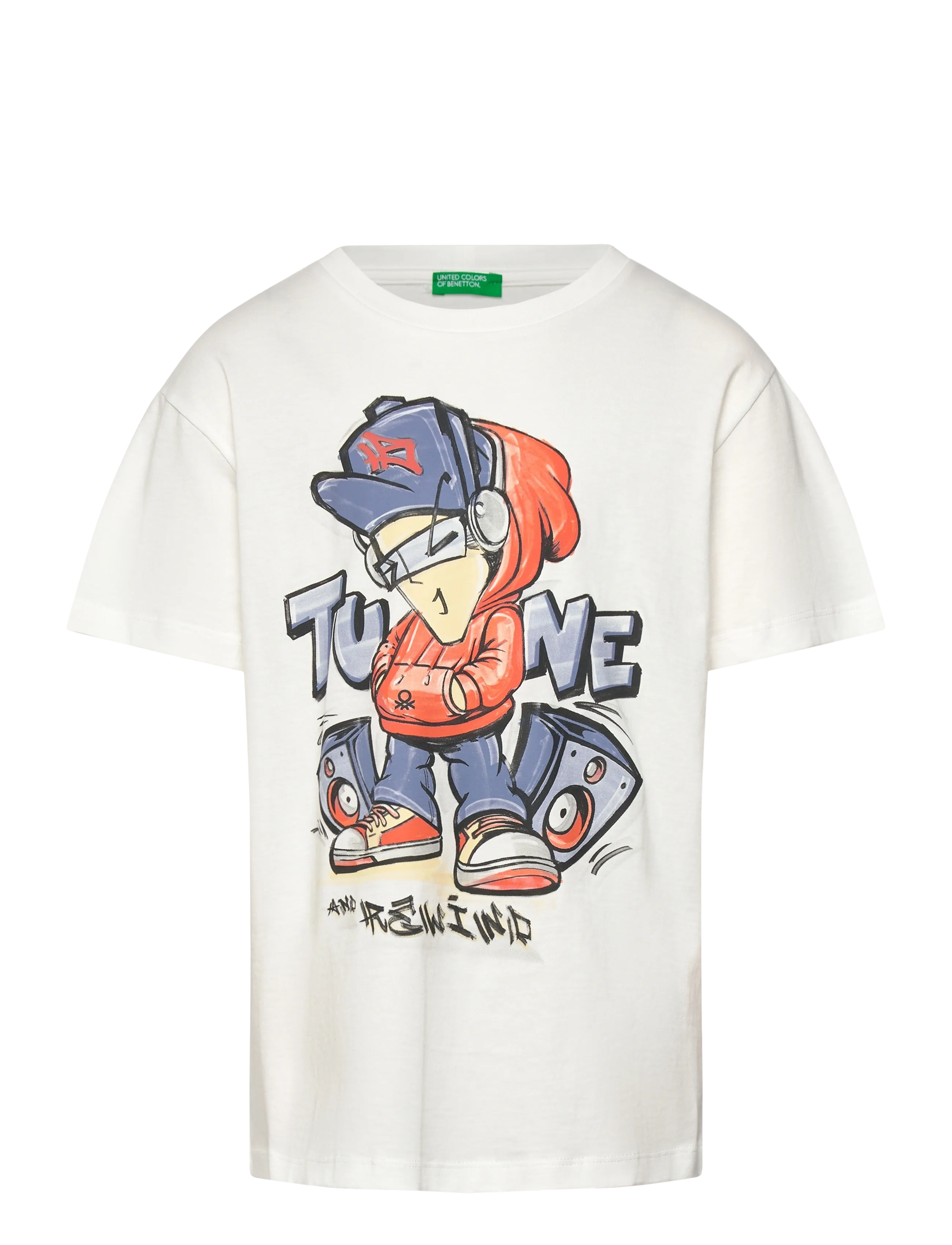 United Colors of Benetton T-SHIRT - Overdele - WHITE / white