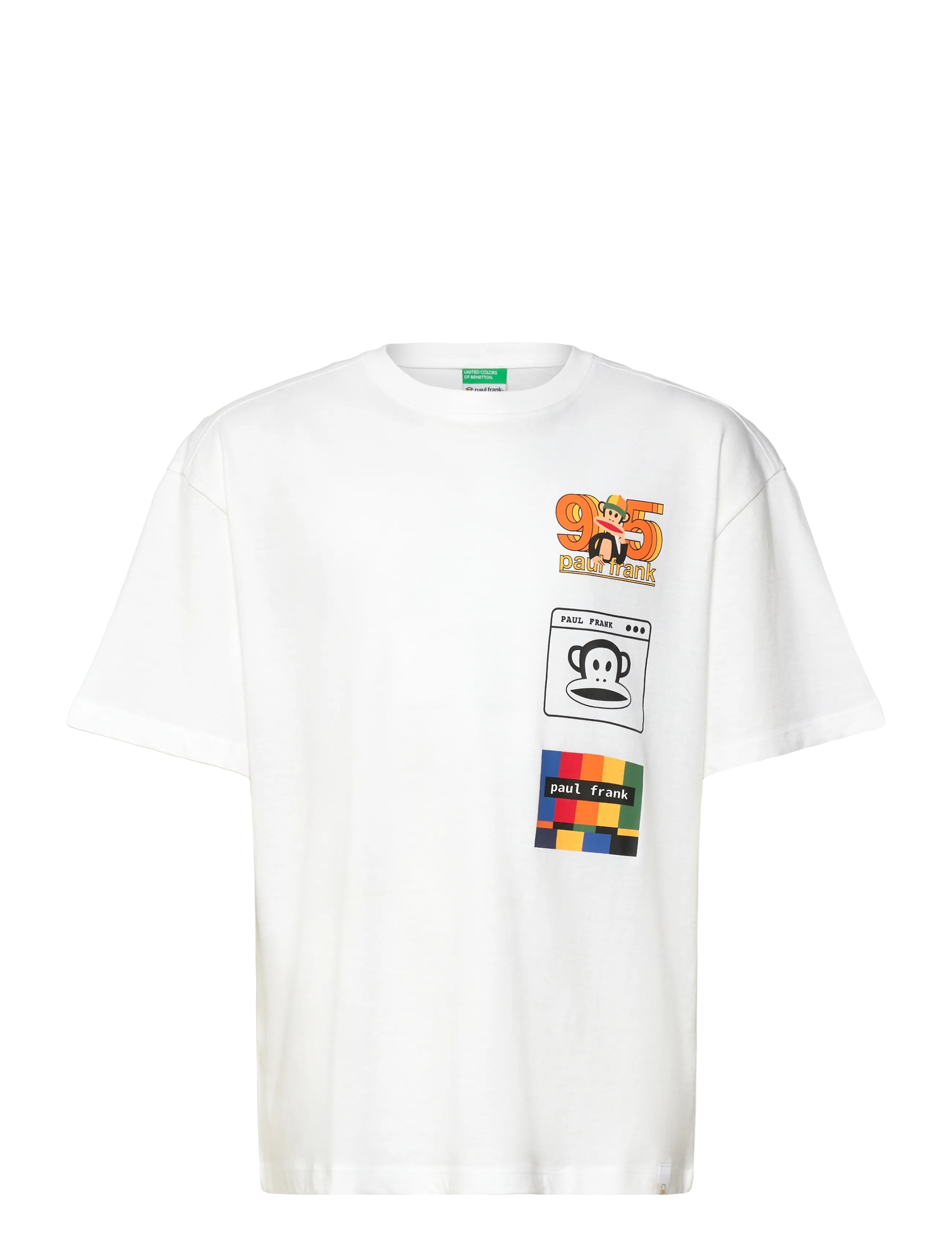 United Colors of Benetton T-SHIRT - Kortærmede T-shirts - WHITE / white